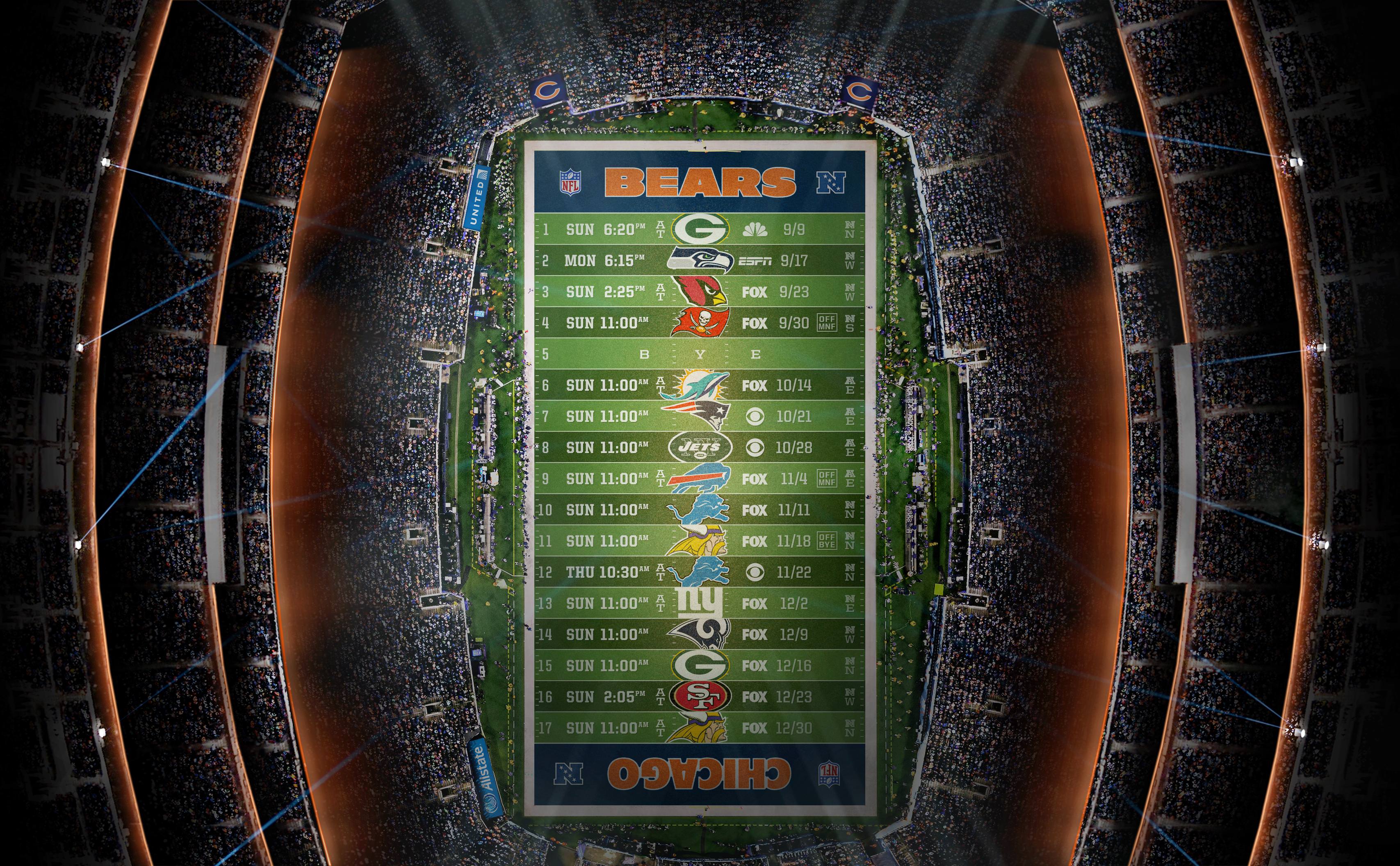 OSS: Chicago Bears 2011 Season Schedule (Desktop Wallpaper