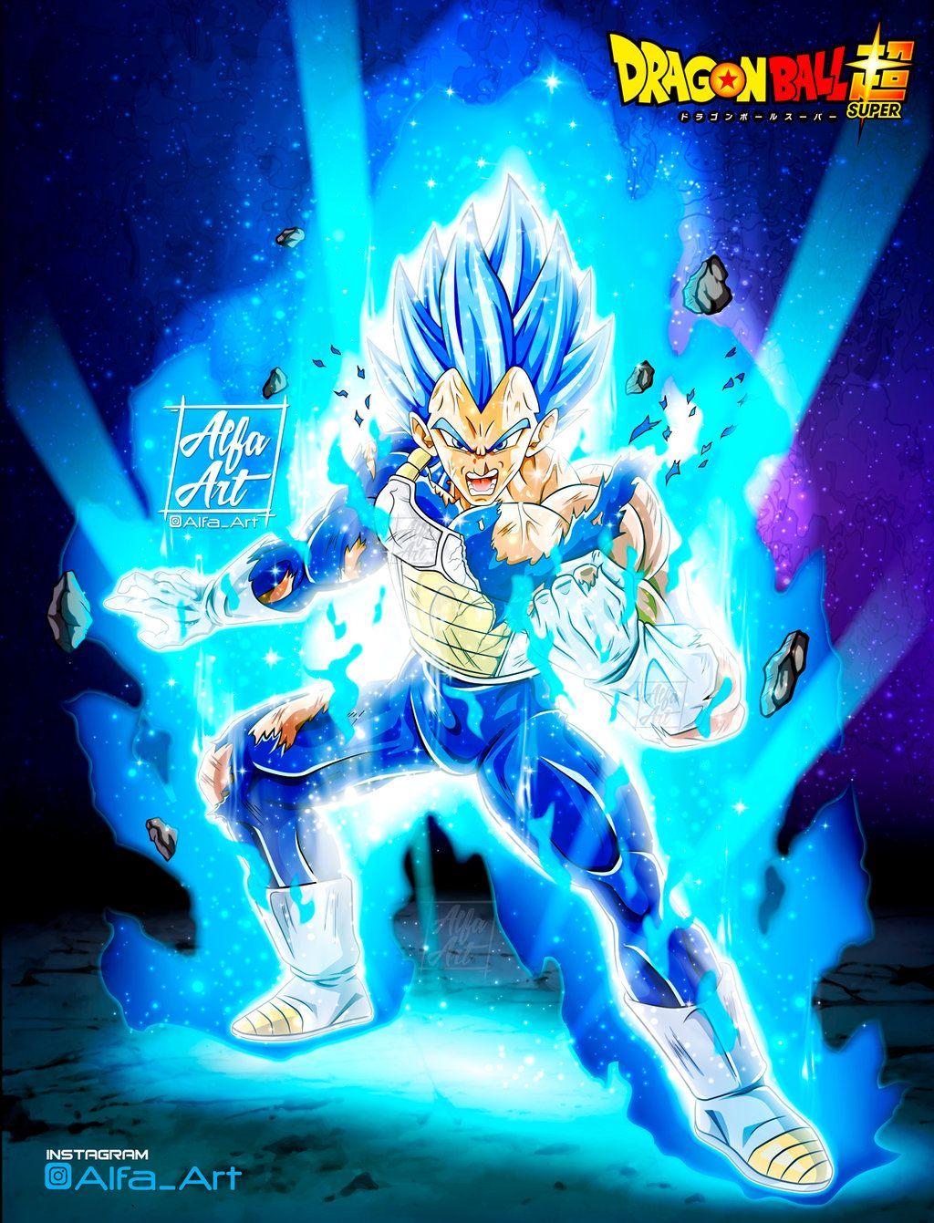 Wallpaper Vegeta SSJ Blue Evolution By Alfa Art. Dragon