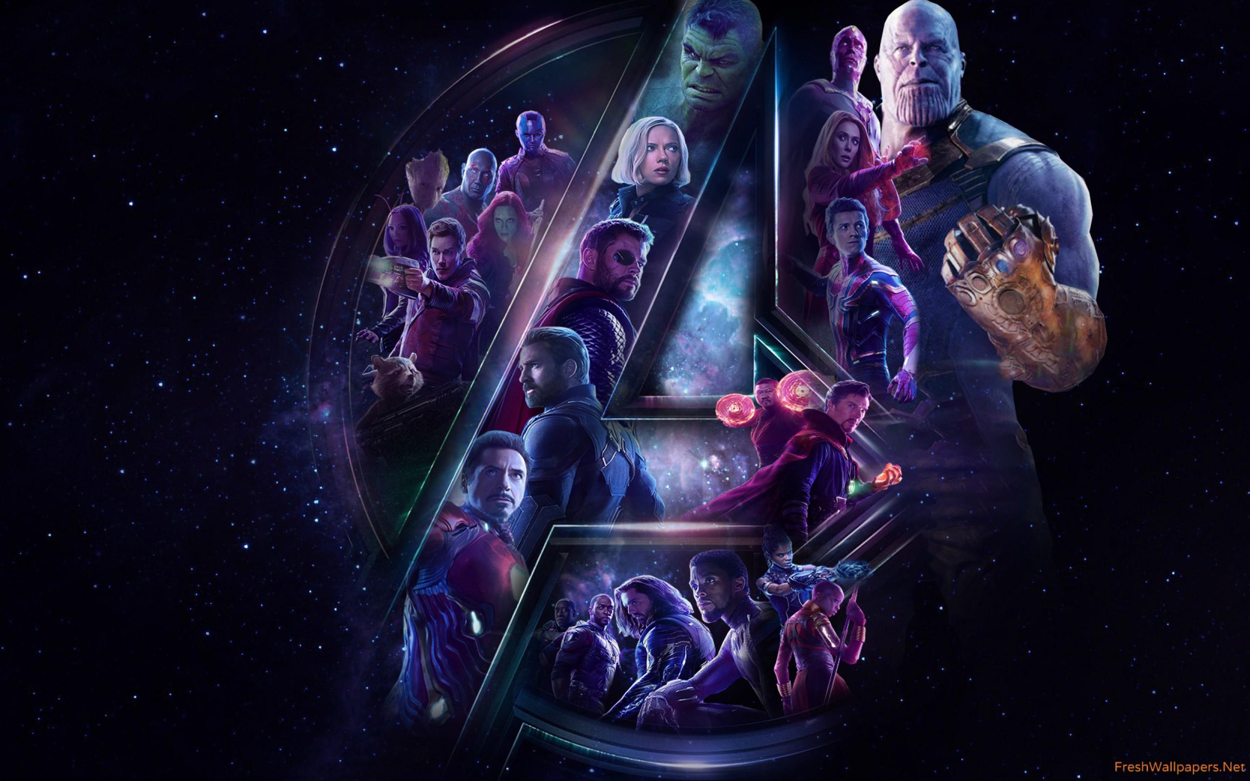 Avengers Infinity War All Superhero And Villain Poster Artwork