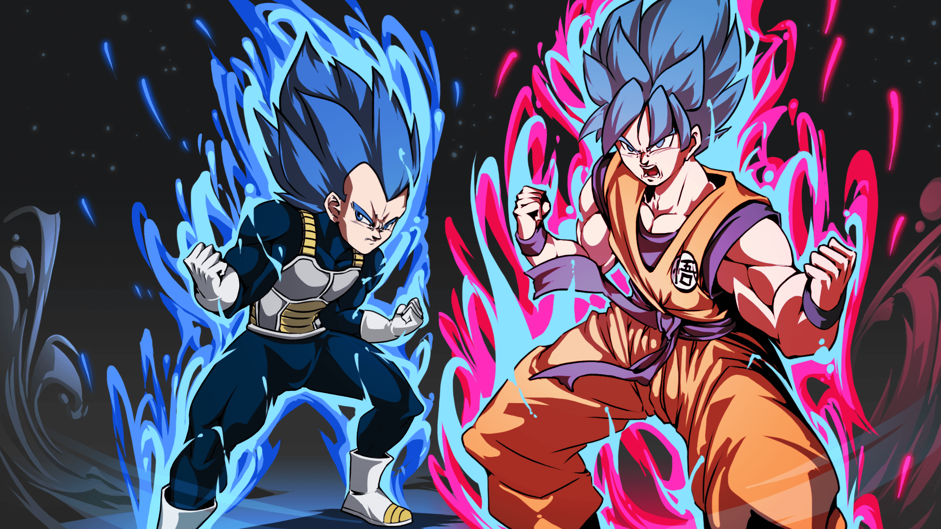 OC Blue Kaioken and Blue Evolution