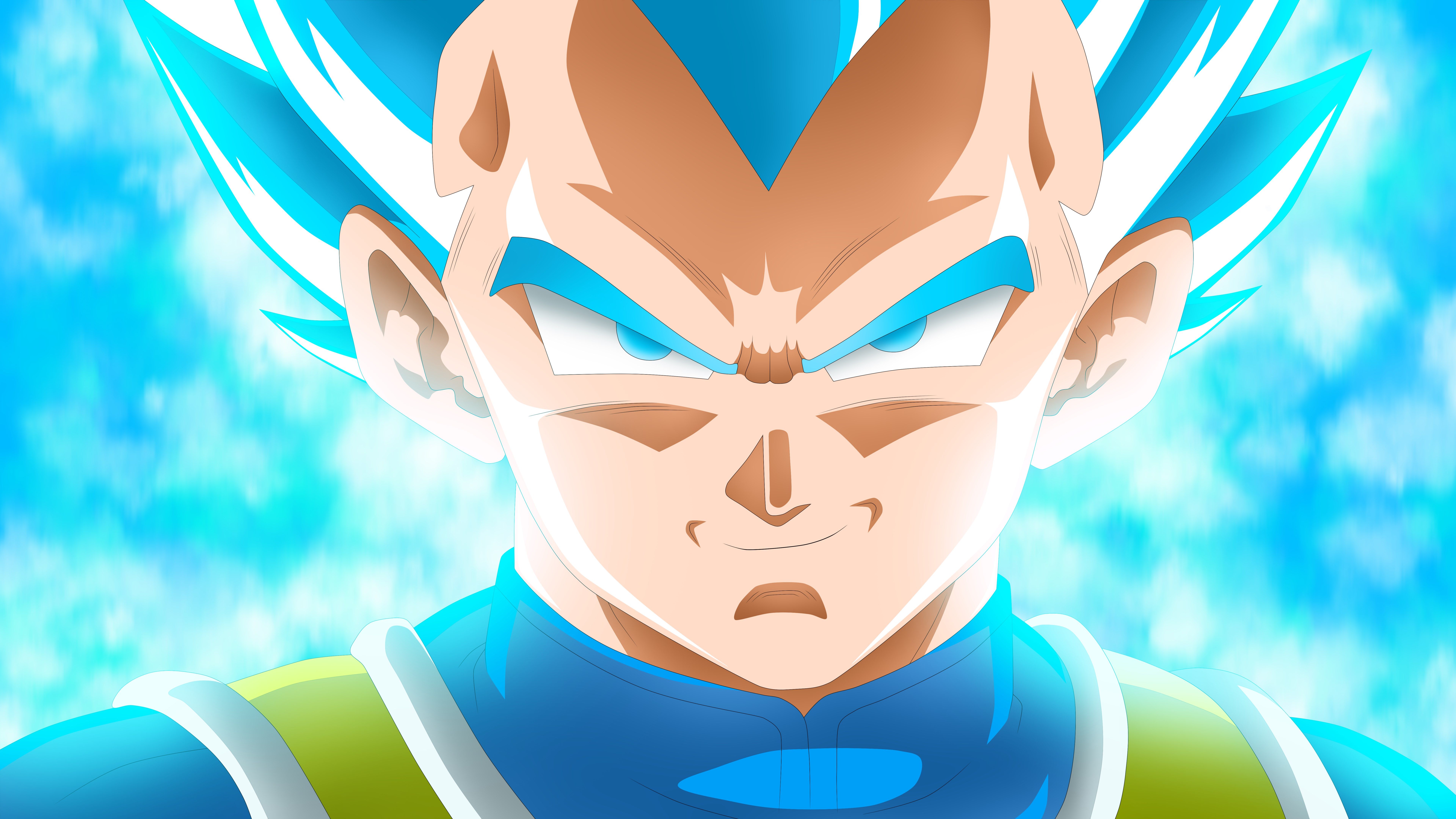 Download Vegeta Blue Evolved Goku Super Saiyan Wallpaper