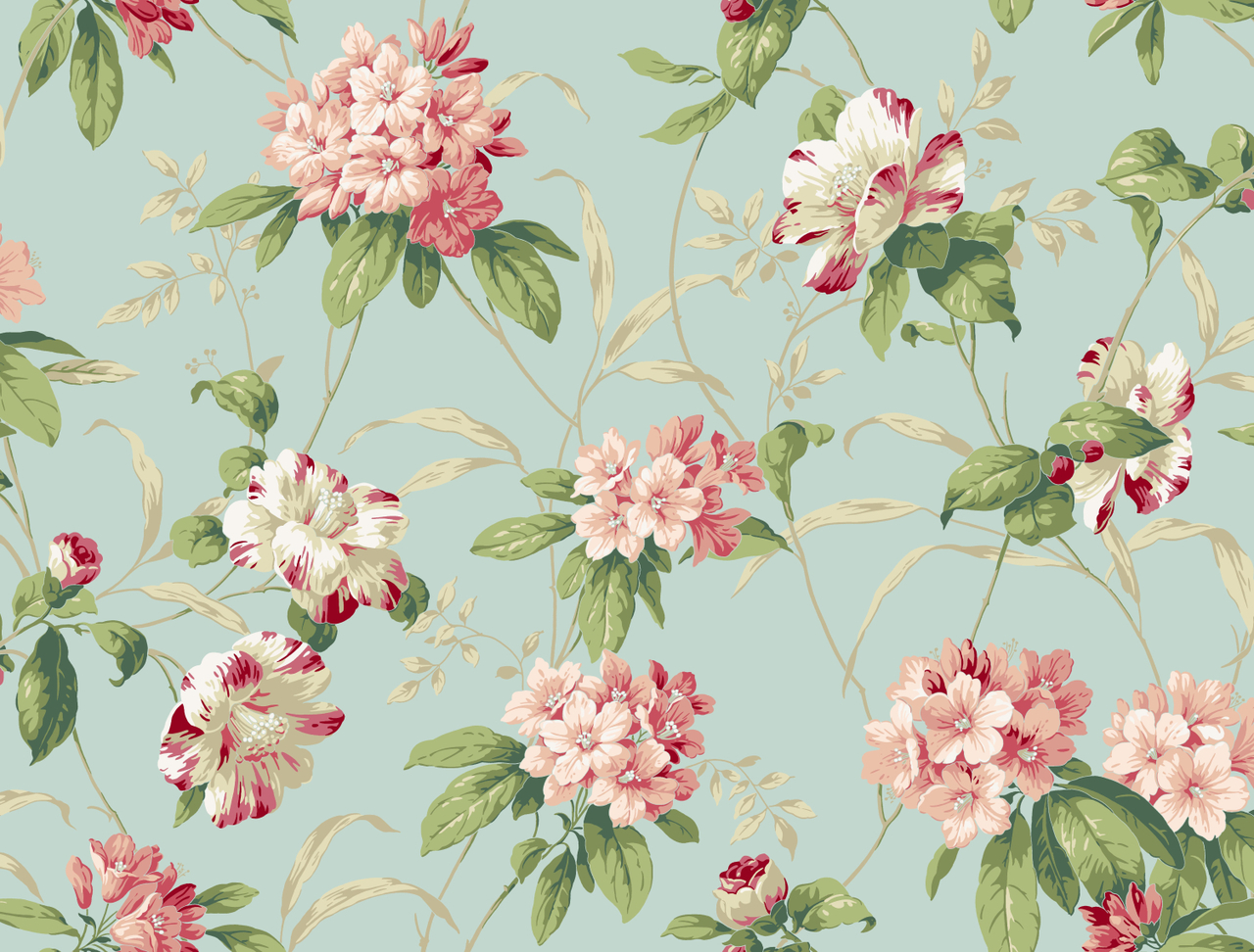 Casabella II BA4540 Rhododendron Floral Wallpaper