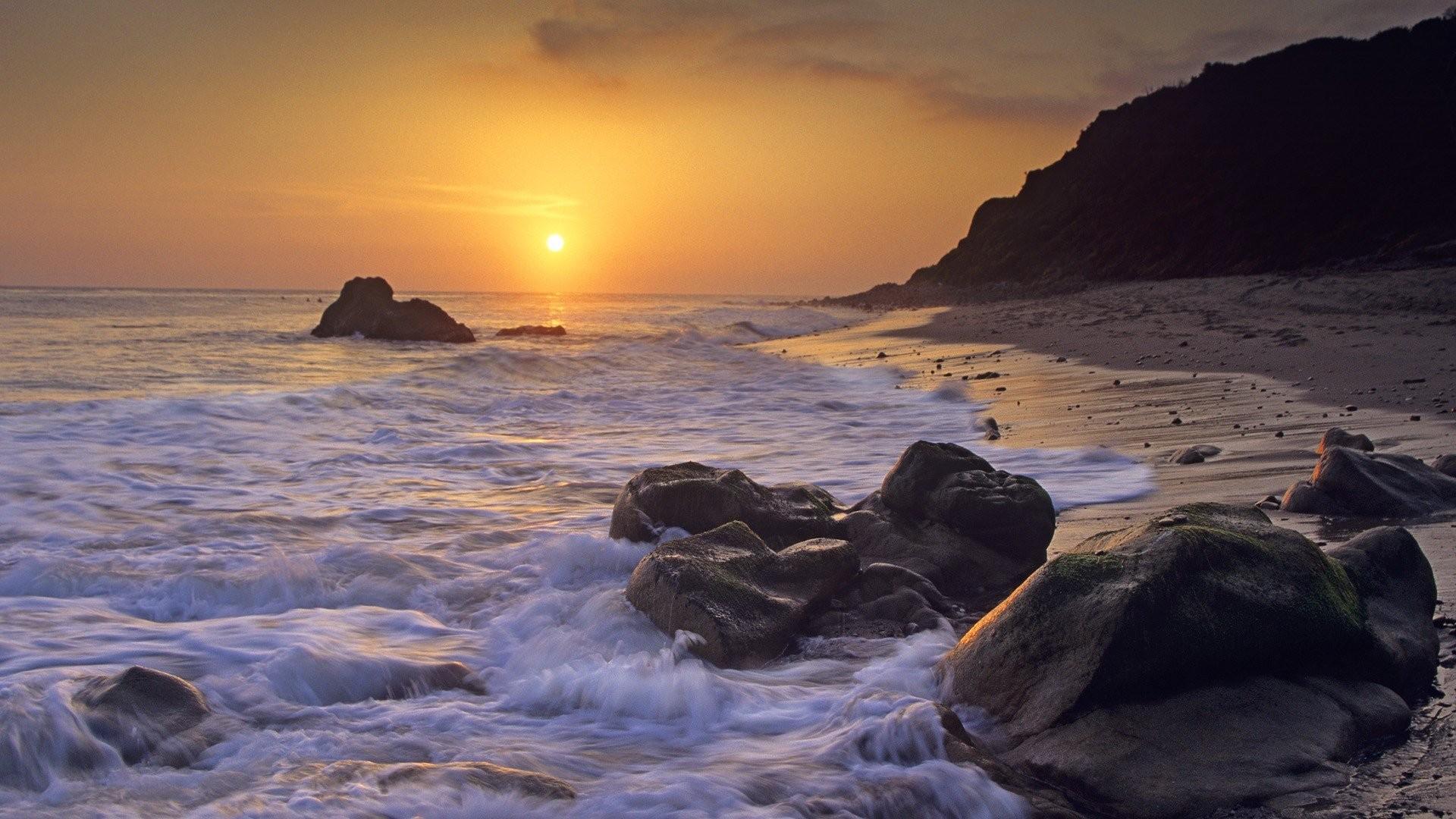 High Resolution, Sea Image, Vacation, Beaches, sunset, California