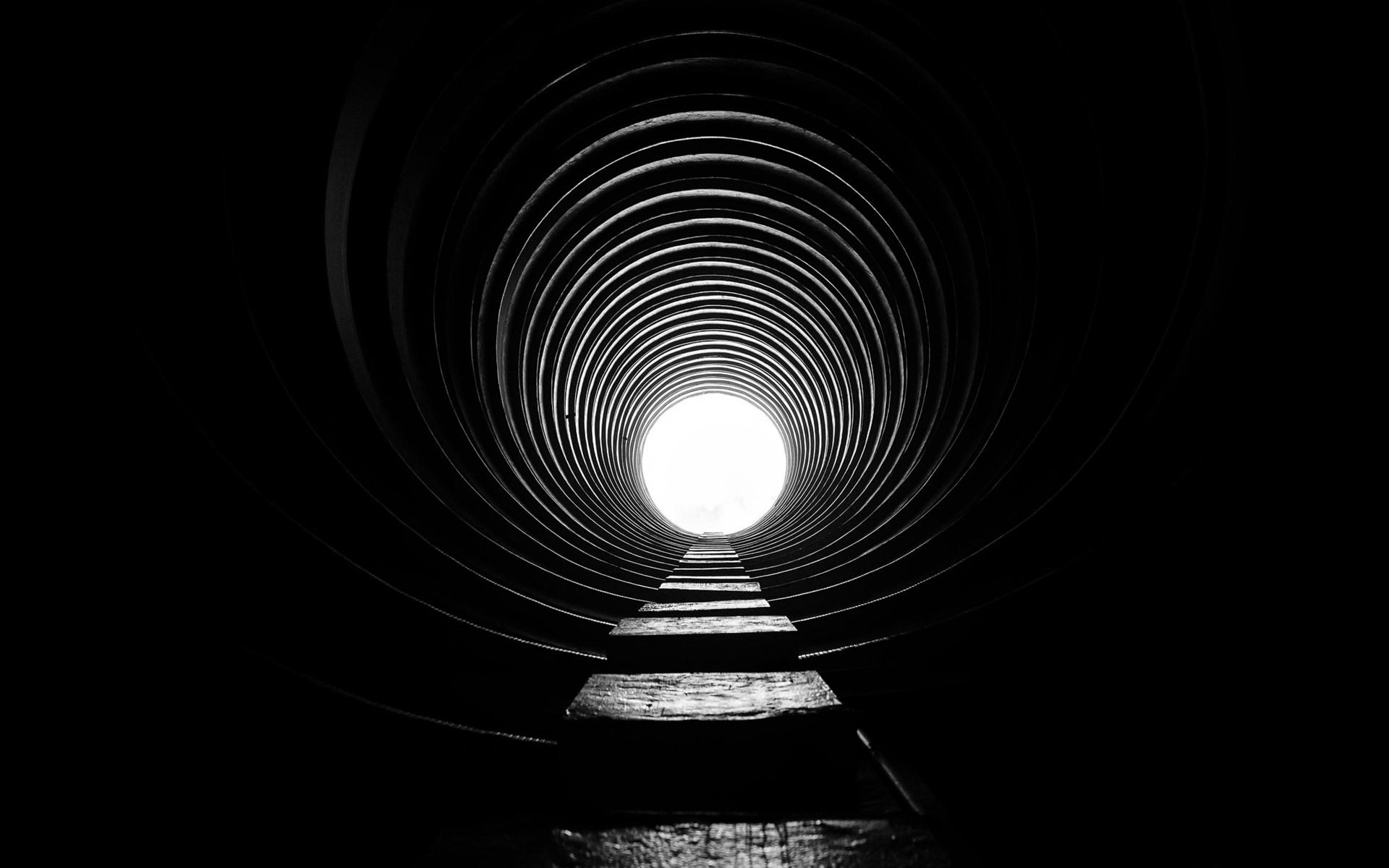 Wallpaper Tunnel, light, darkness 1920x1200 HD Picture, Image