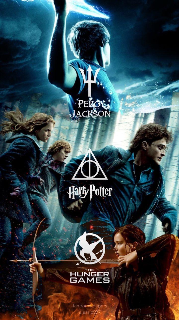 Multi fandom Wallpaper Percy Jackson, Harry Potter and The Hunger