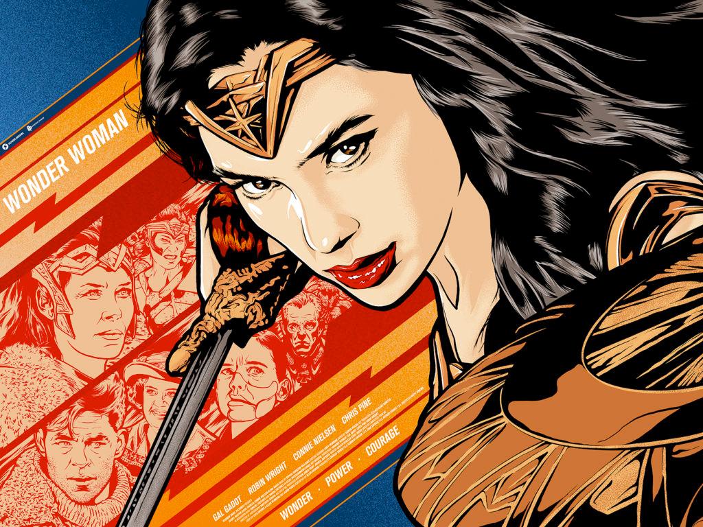 The Poster Posse Wonder Woman Tribute Honors Diana of Themyscira