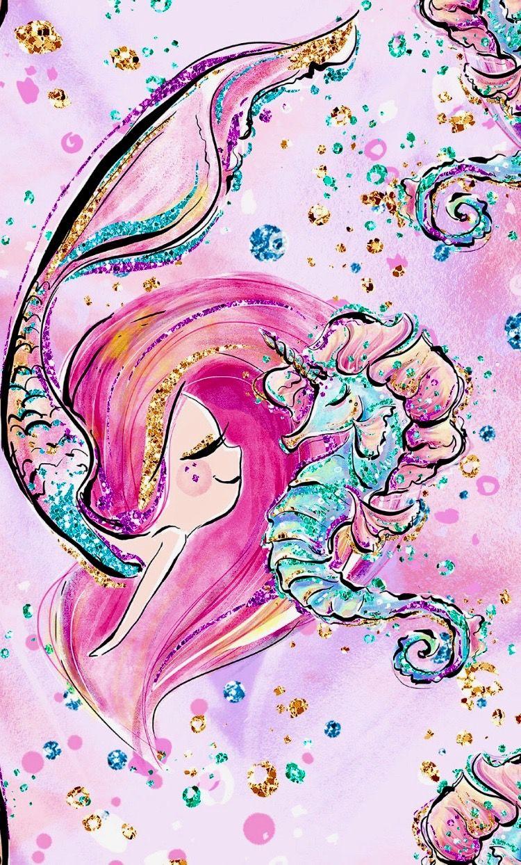 Mermaid Wishes. Mermaid wallpaper, Unicorn wallpaper, Mermaid wallpaper iphone