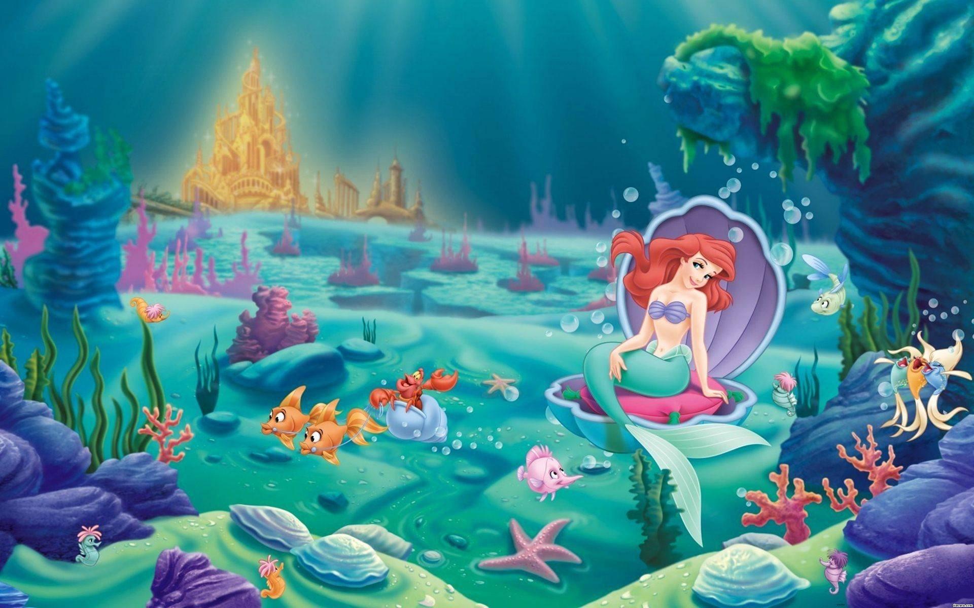 Huge Little Mermaid Background Image WP Collection