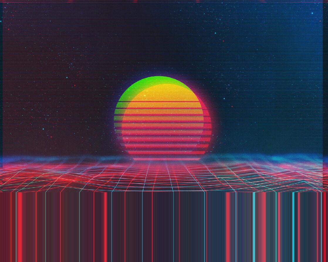 I did some tweaking with the classic sunset wallpaper with
