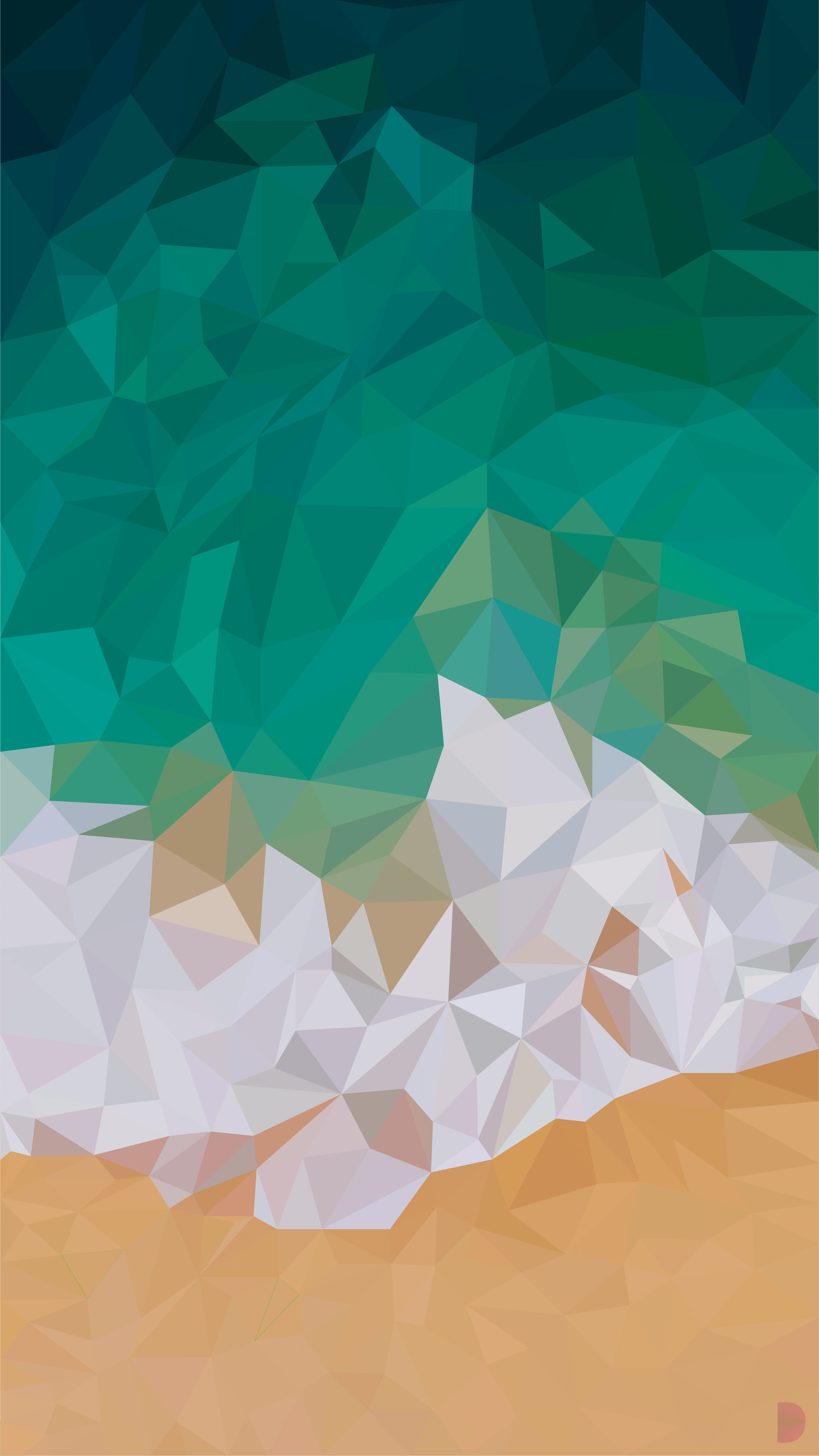 iPhone Wave wallpaper in low poly