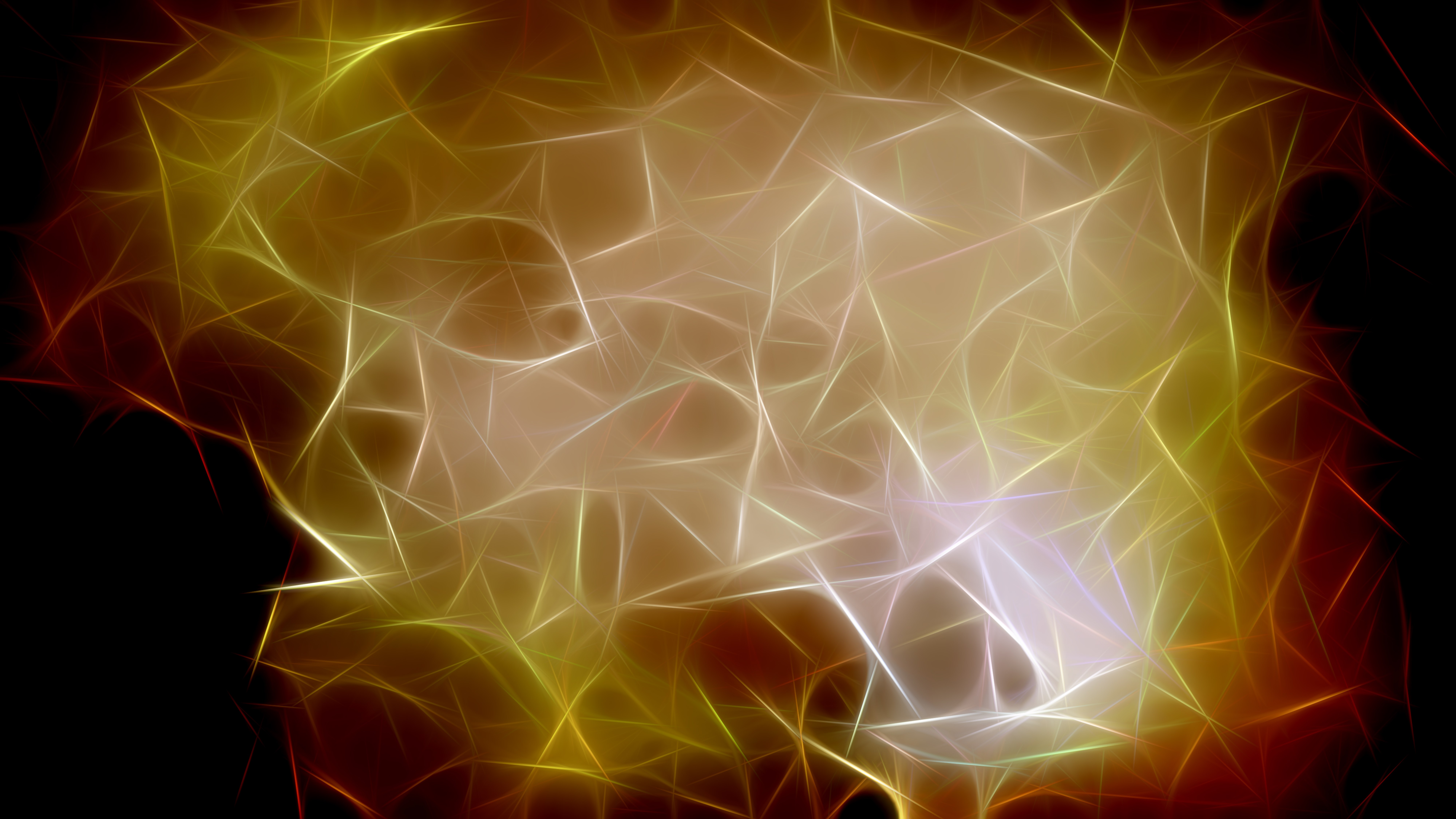 Red and Yellow Fractal Wallpaper Graphic