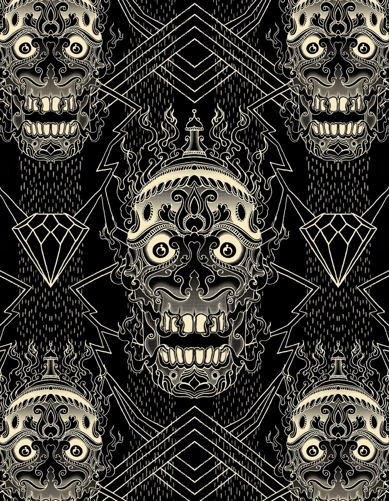 Photoshop Tutorial: Design A Decorative Skull Themed Repeating