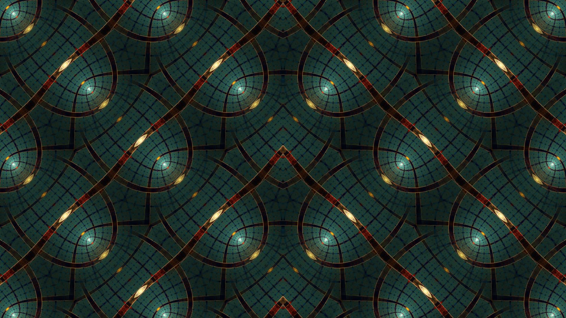 abstract, Fractal, Pattern, Symmetry, Digital art Wallpaper HD
