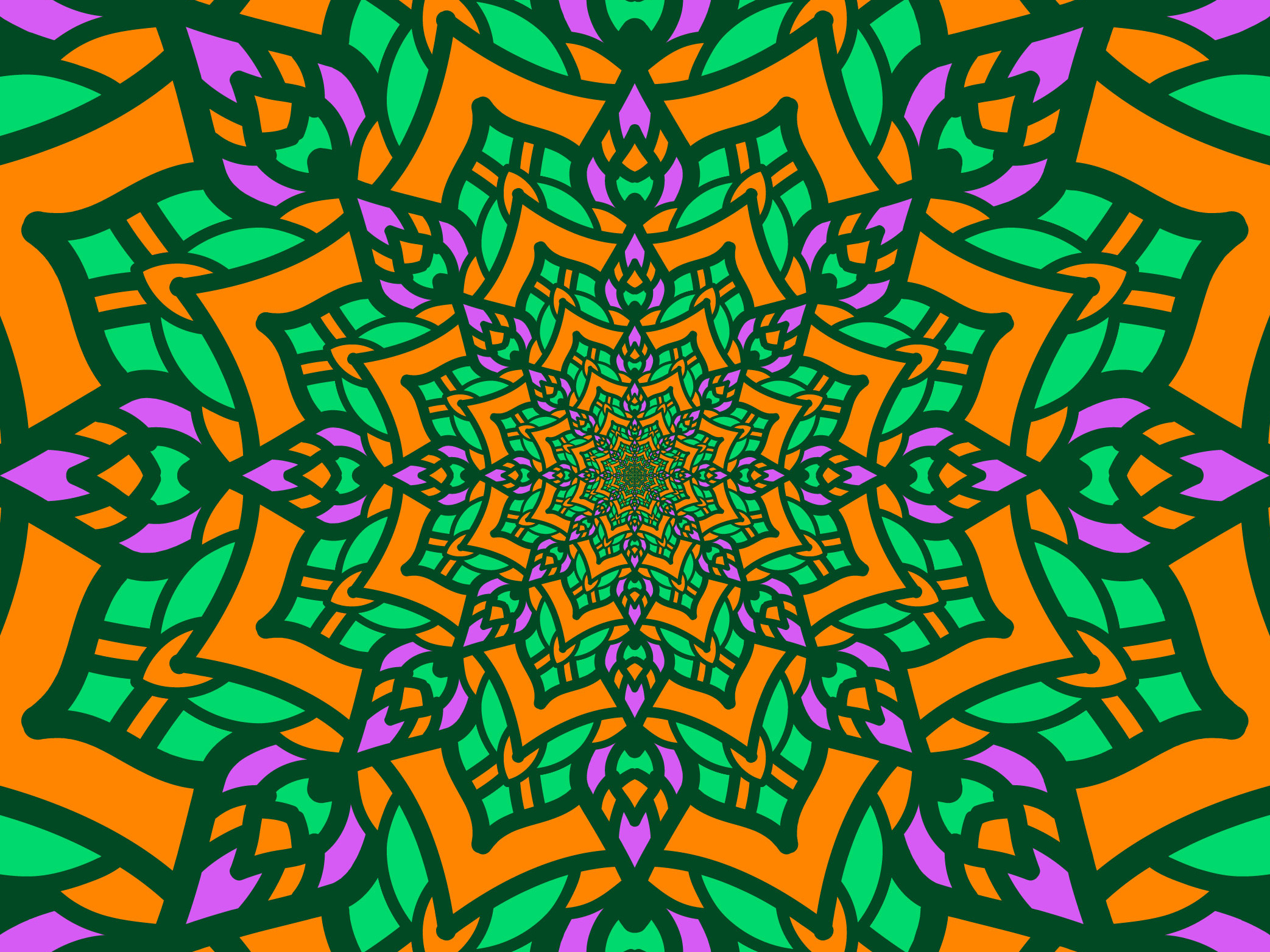Fractal Mandala Art Design