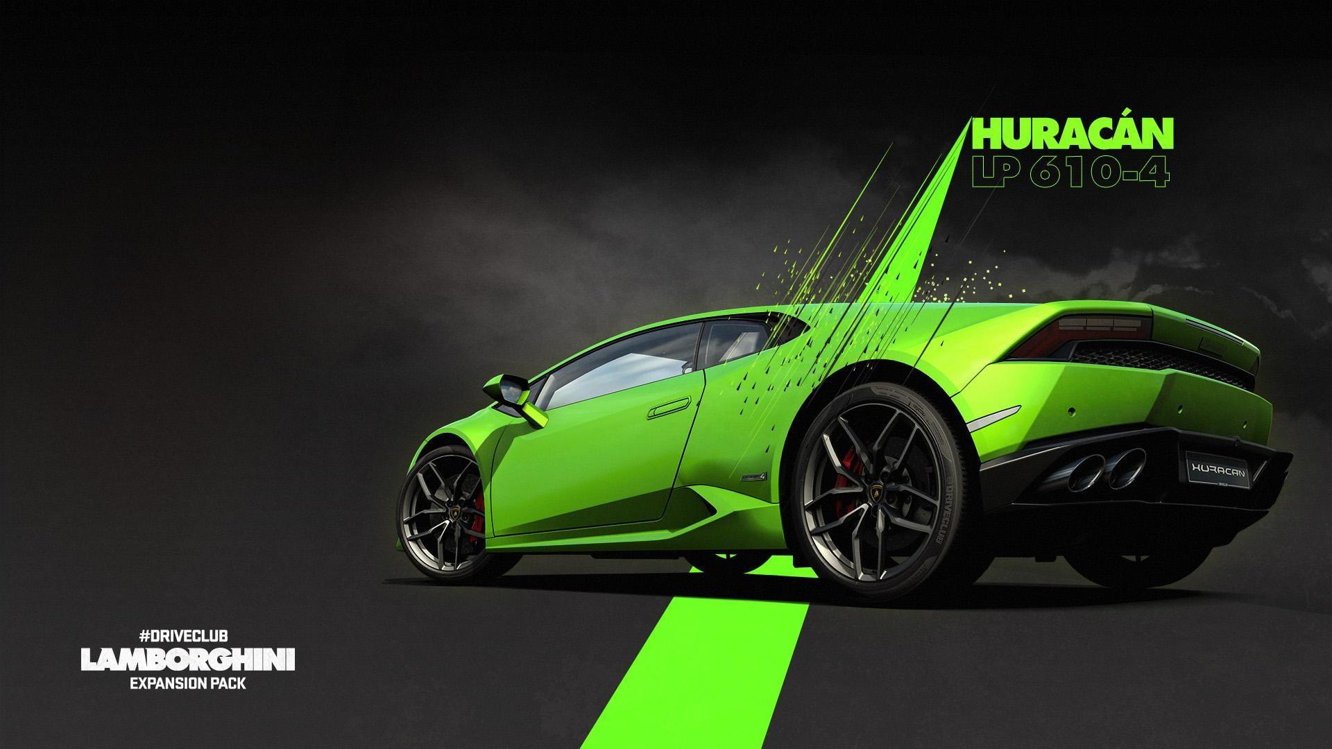 Green Lamborghini Huracan LP 610 4 Wallpaper HD Wallpaper
