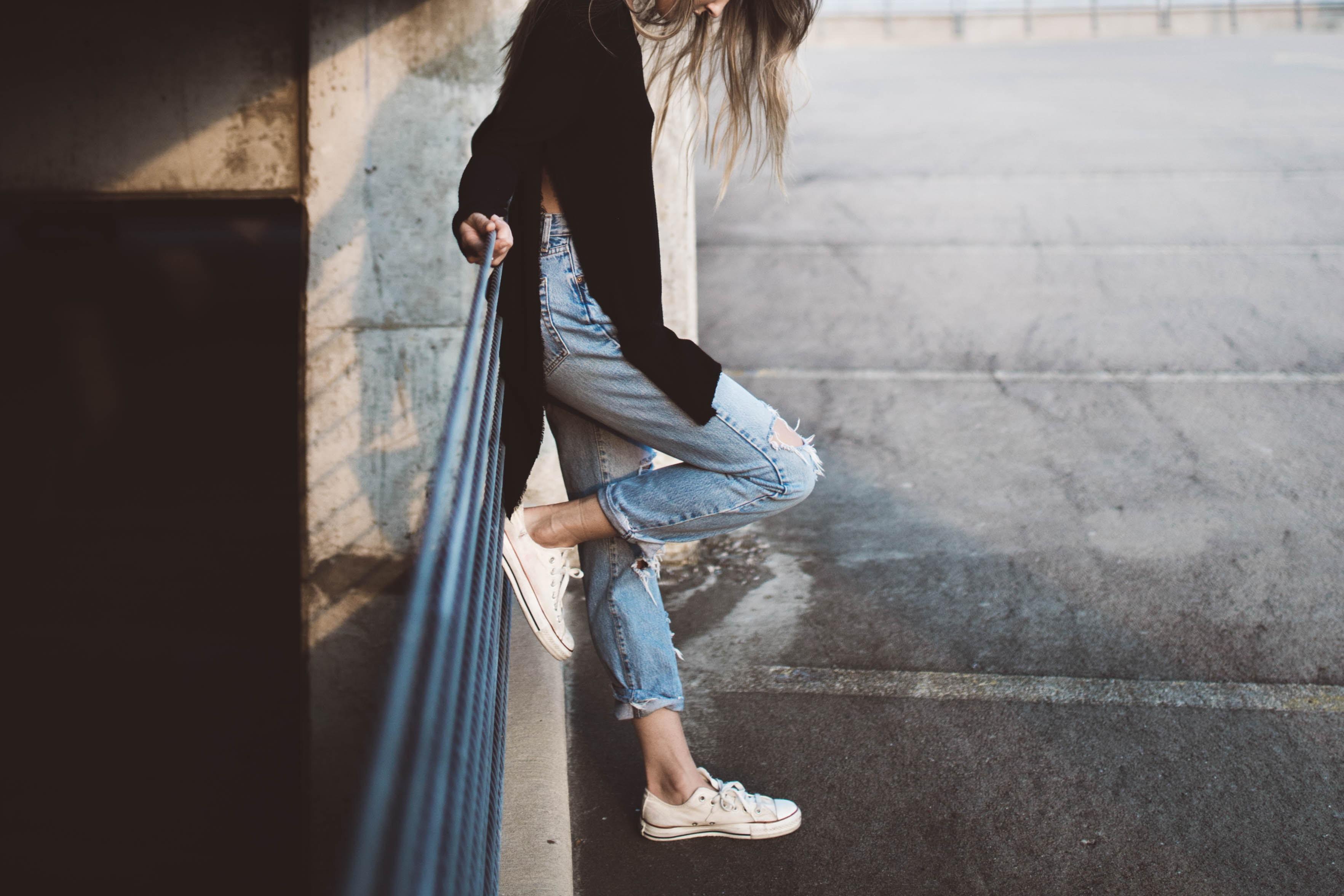 3529x2353 #girl, #lady, #wallpaper, #fashion, #garage, #urban, #hipster, #street, #woman, #people background, #style, #people wallpaper, #converse, #moody, #jeans, #PNG image, #posing, #girl on rail, #portrait. Mocah HD Wallpaper
