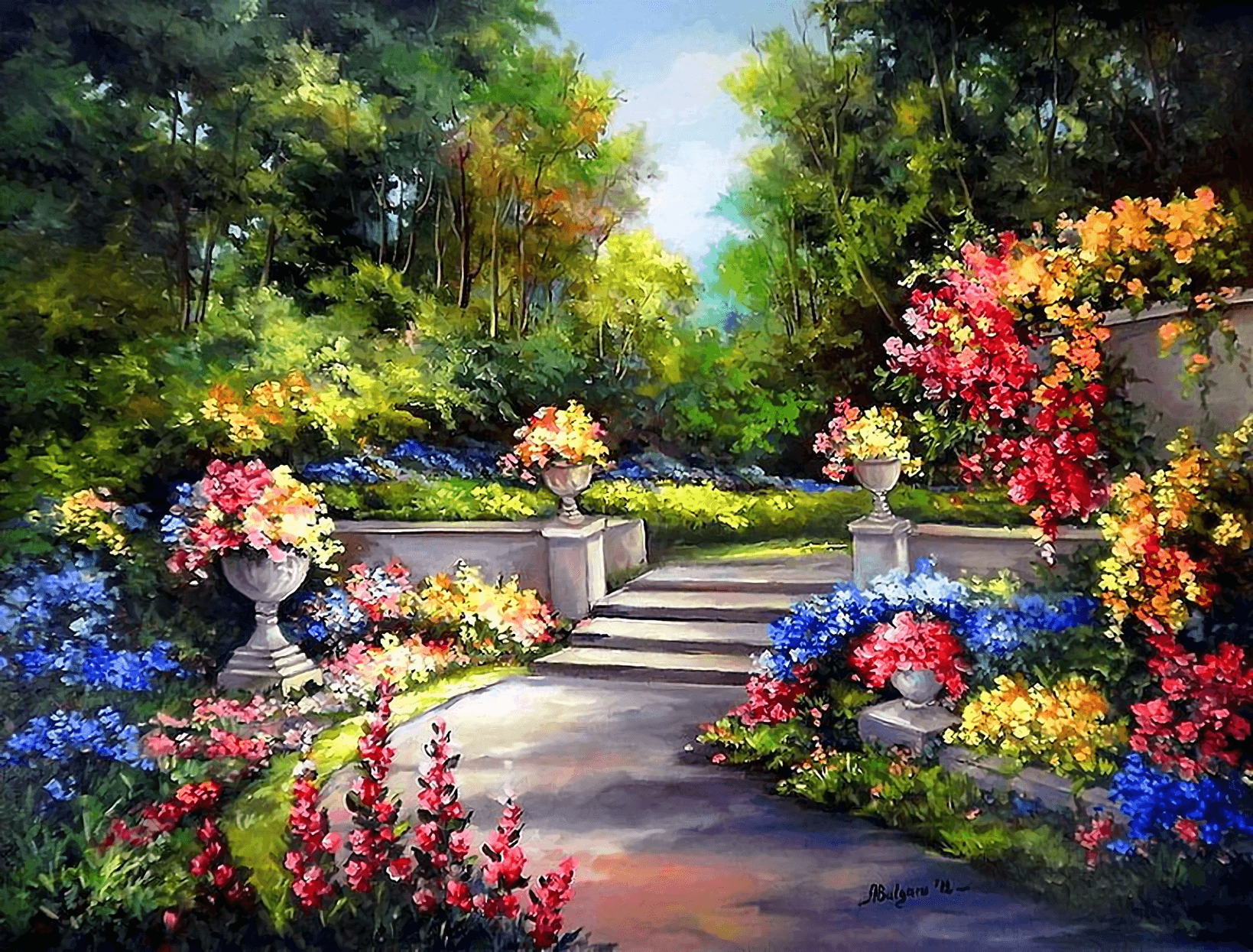 Spring Garden Wallpaper and Background Imagex1245