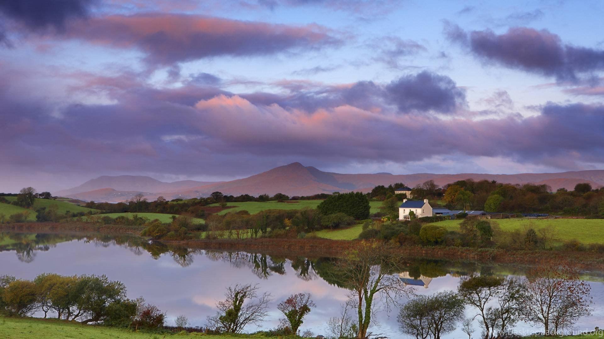 Ireland Landscape At Dawn Ireland Wallpaper Desktop Background