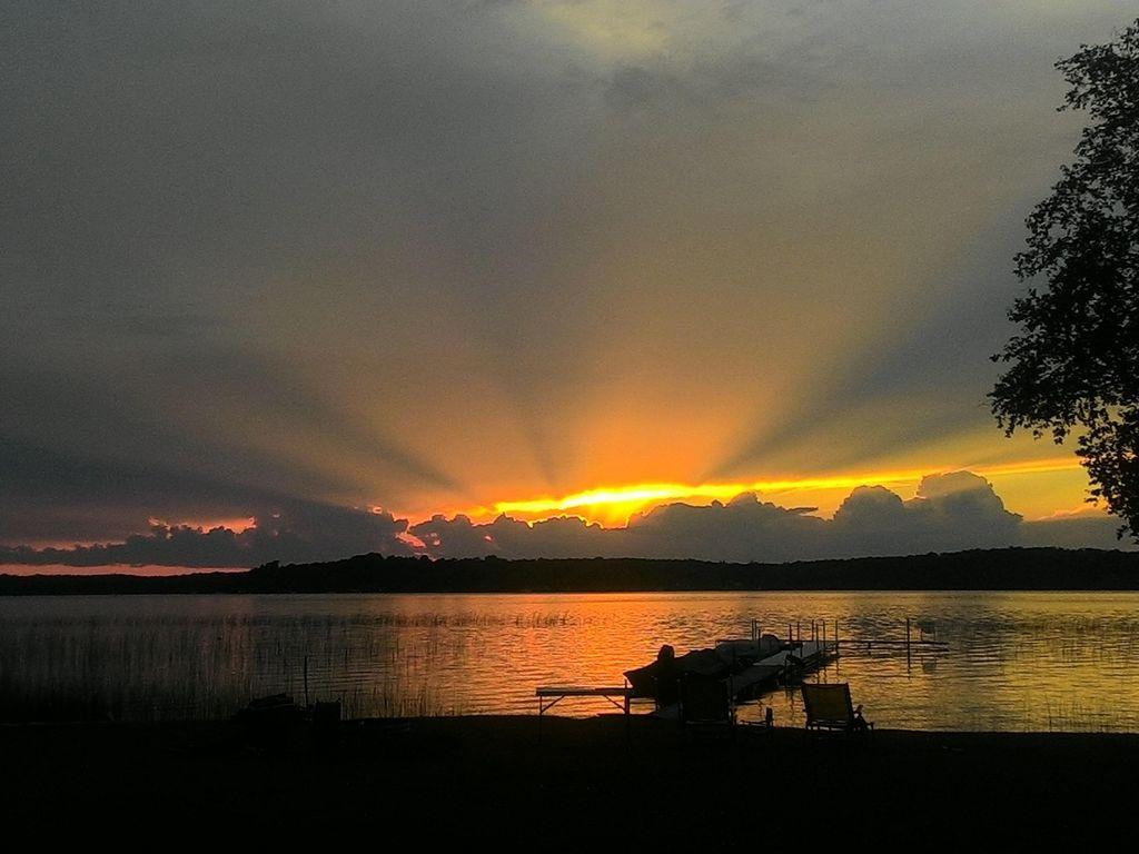Sunset Bay Cottage on south Manistique lake in Curtis Michigan w
