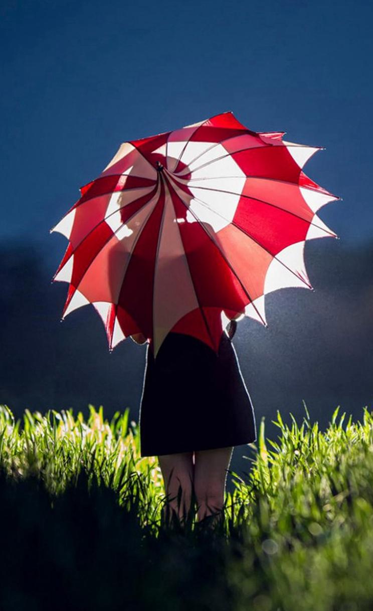 Dark Night Umbrella Girl iPhone 4s Wallpaper Download. iPhone