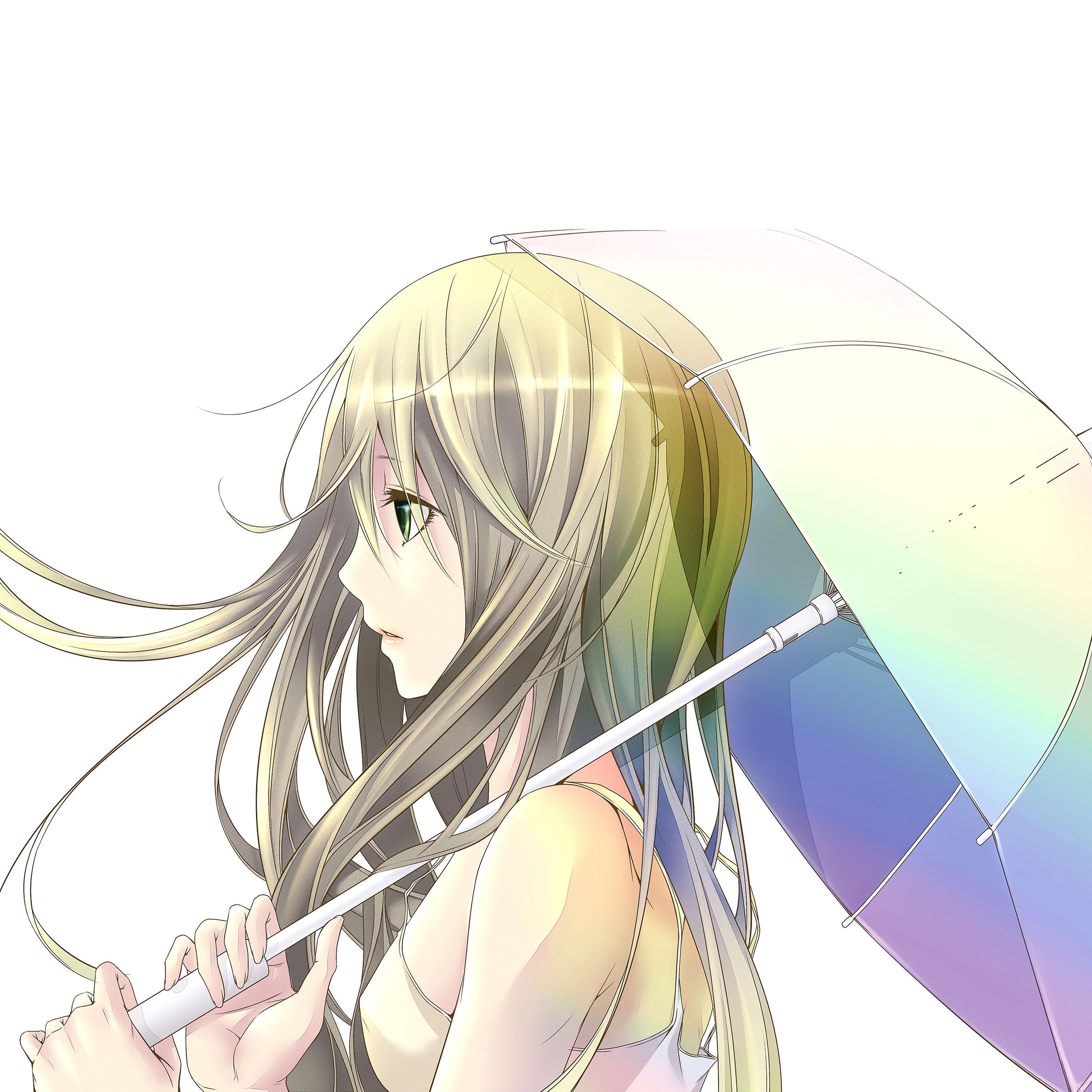 Umbrella Girl Anime Illust Art Wallpaper