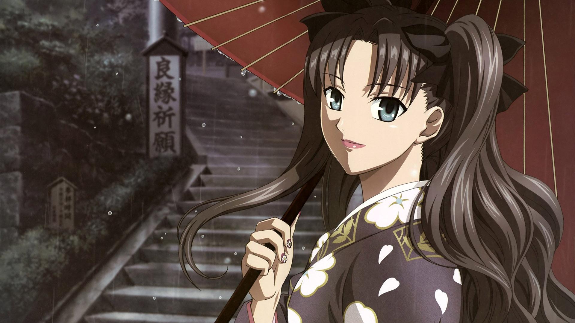 Anime Girl With Umbrella HD Wallpaperx1080