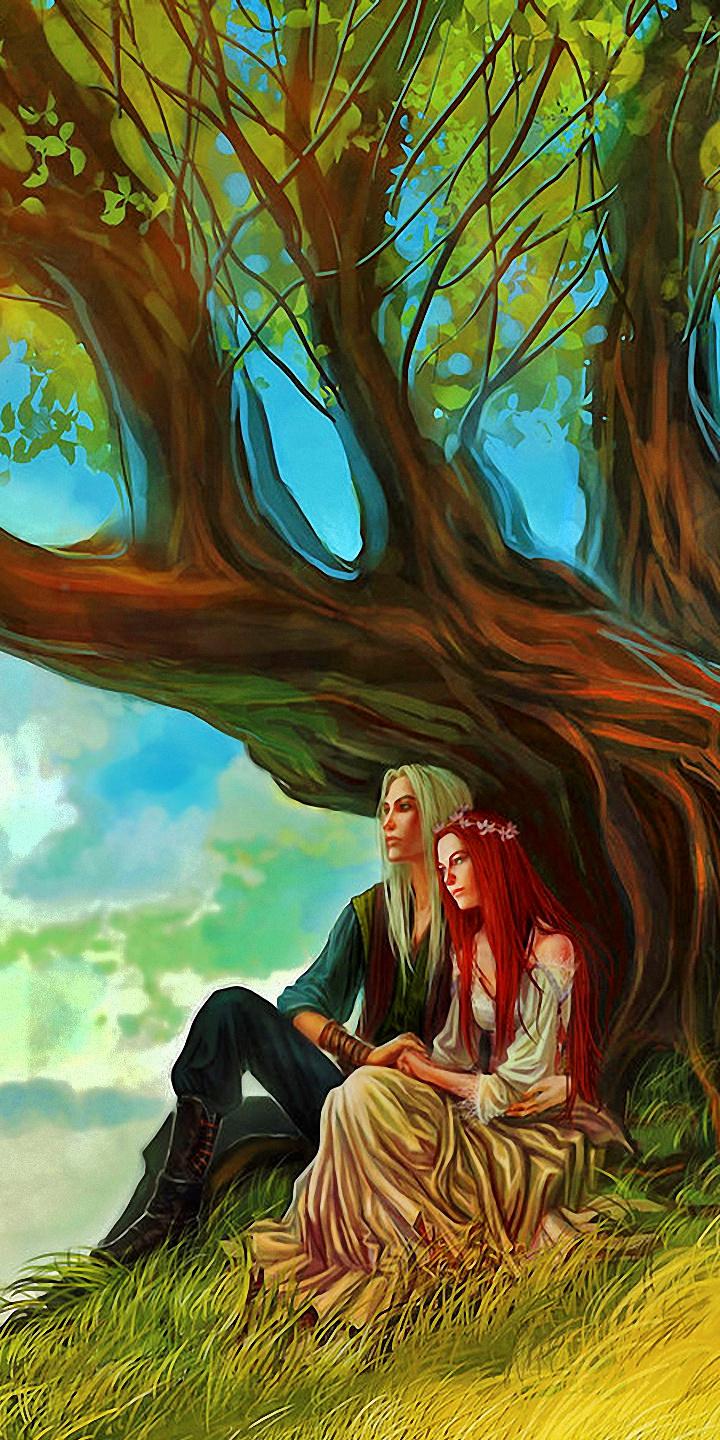 Fantasy Love (720x1440) Wallpaper
