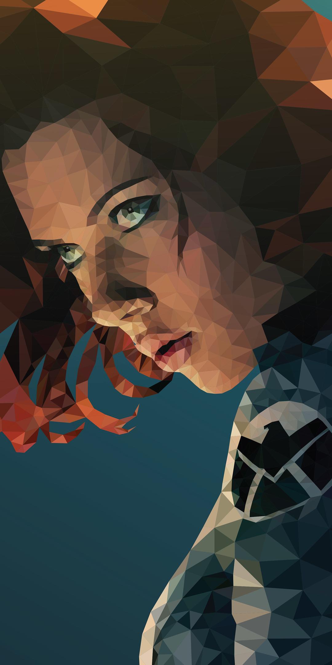 Black Widow Low Poly Art One Plus 5T, Honor 7x, Honor view