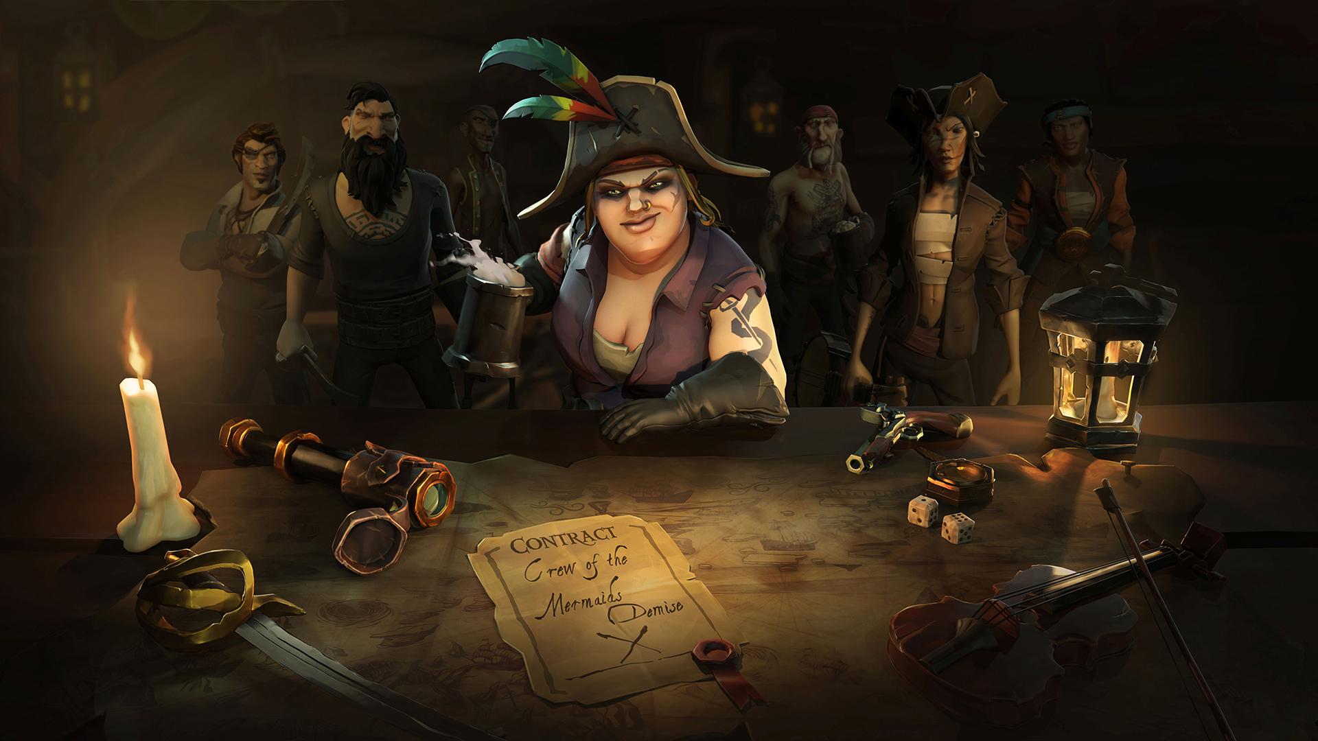 Pirate queen's offer. Wallpaper from Sea of Thieves