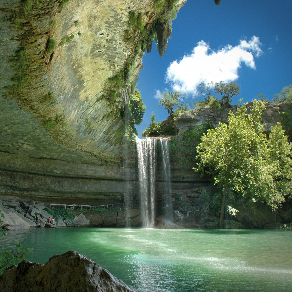 Free download Nature Mountain Waterfall iPad Wallpaper Download