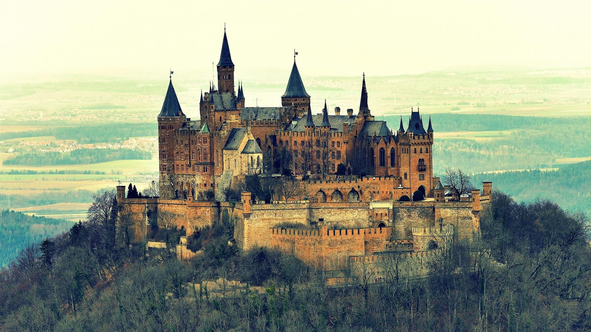 Wallpaper Burg Hohenzollern Castle, Germany, mountain 1920x1080 Full