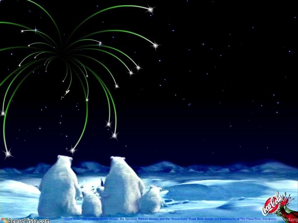 Coca Cola Christmas Polar Bears Desktop Background