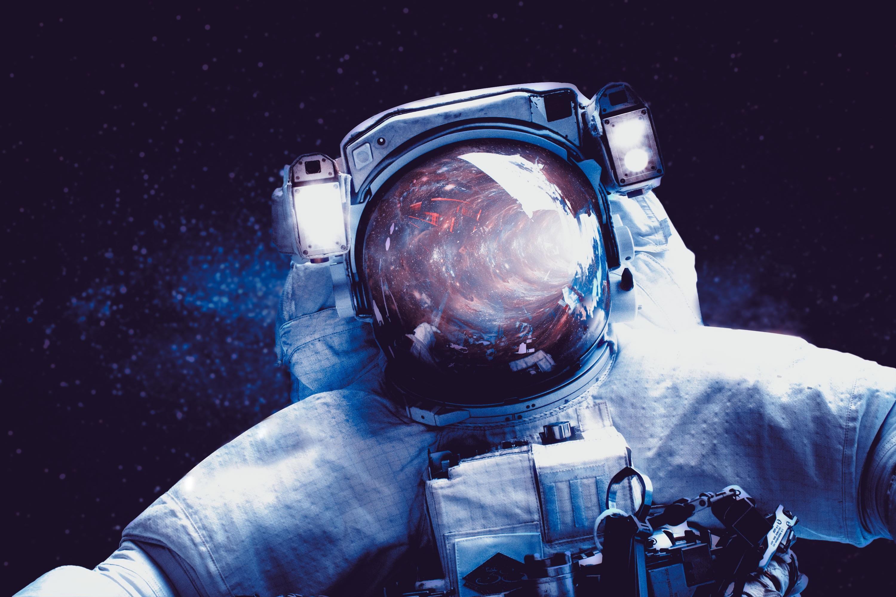 Wallpaper Astronaut, Milky Way, Space suit, HD, Space