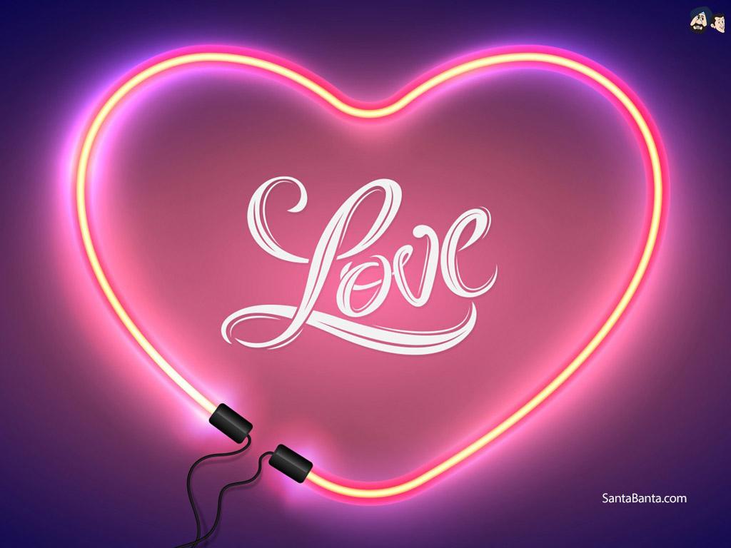 Love Heart LED Wallpapers - Wallpaper Cave