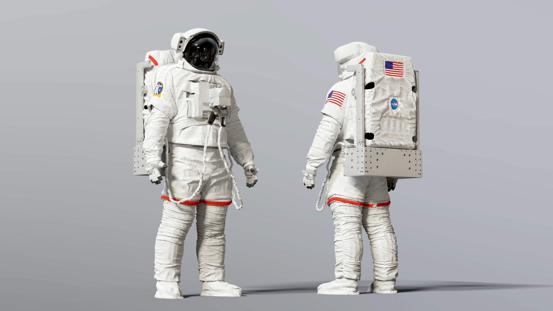 EMU NASA Space Suit 3D Model