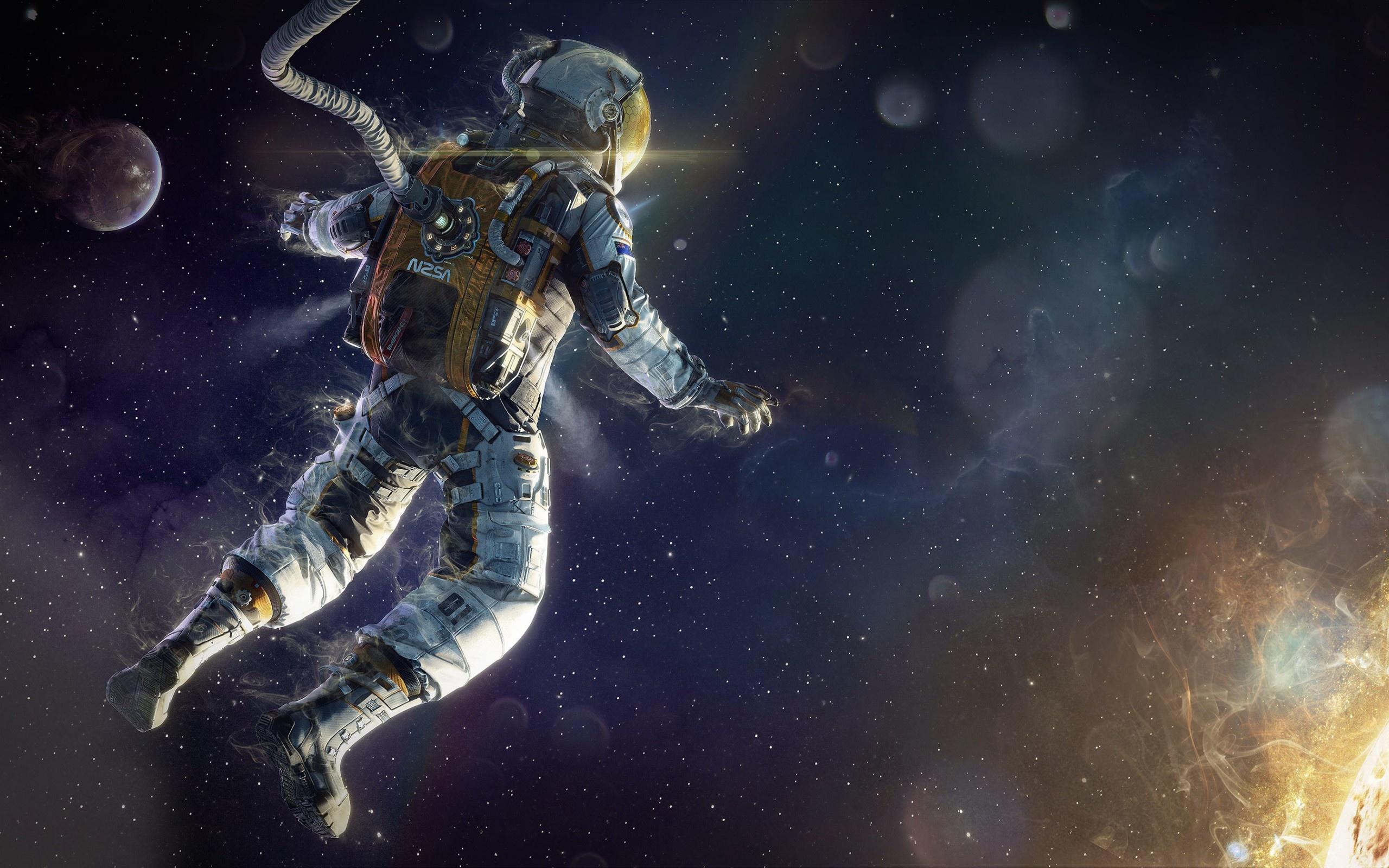 Download Wallpaper art astronaut space stars space suit desktop