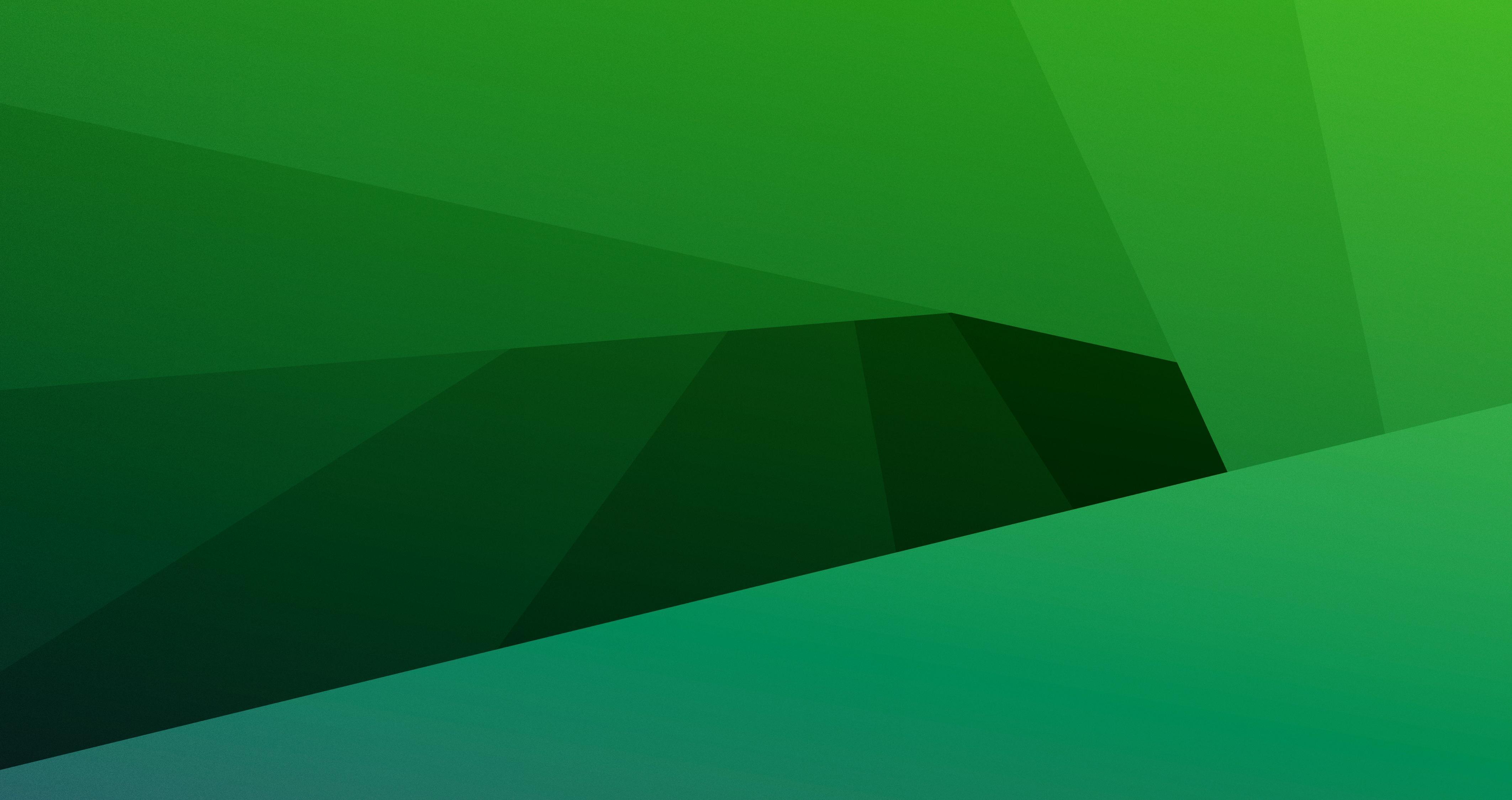 Green Facets Abstract Wallpaper, HD Abstract 4K Wallpaper, Image