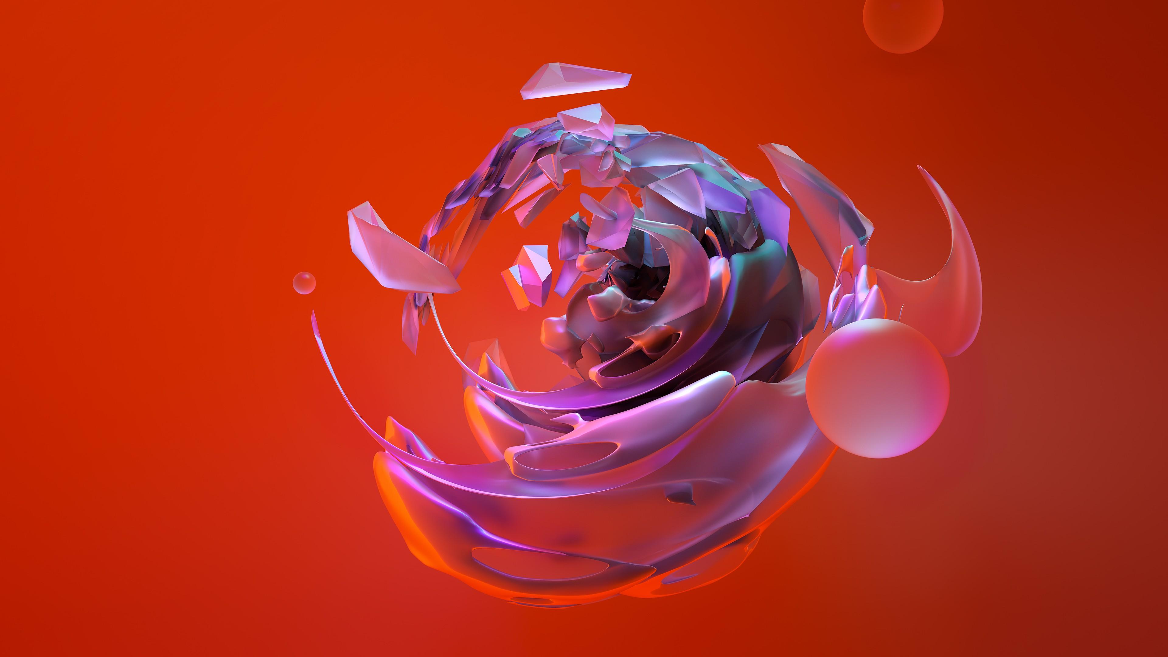 Wallpaper 3D, sphere, abstract, shapes, 4k, Abstract