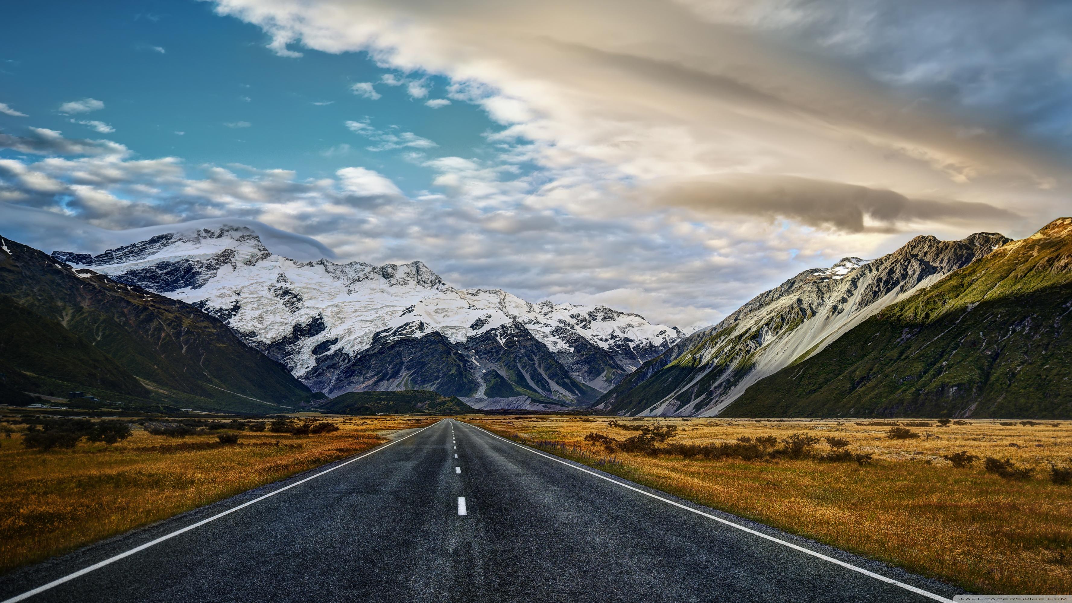 Road To Mount Cook ❤ 4K HD Desktop Wallpaper for 4K Ultra HD TV