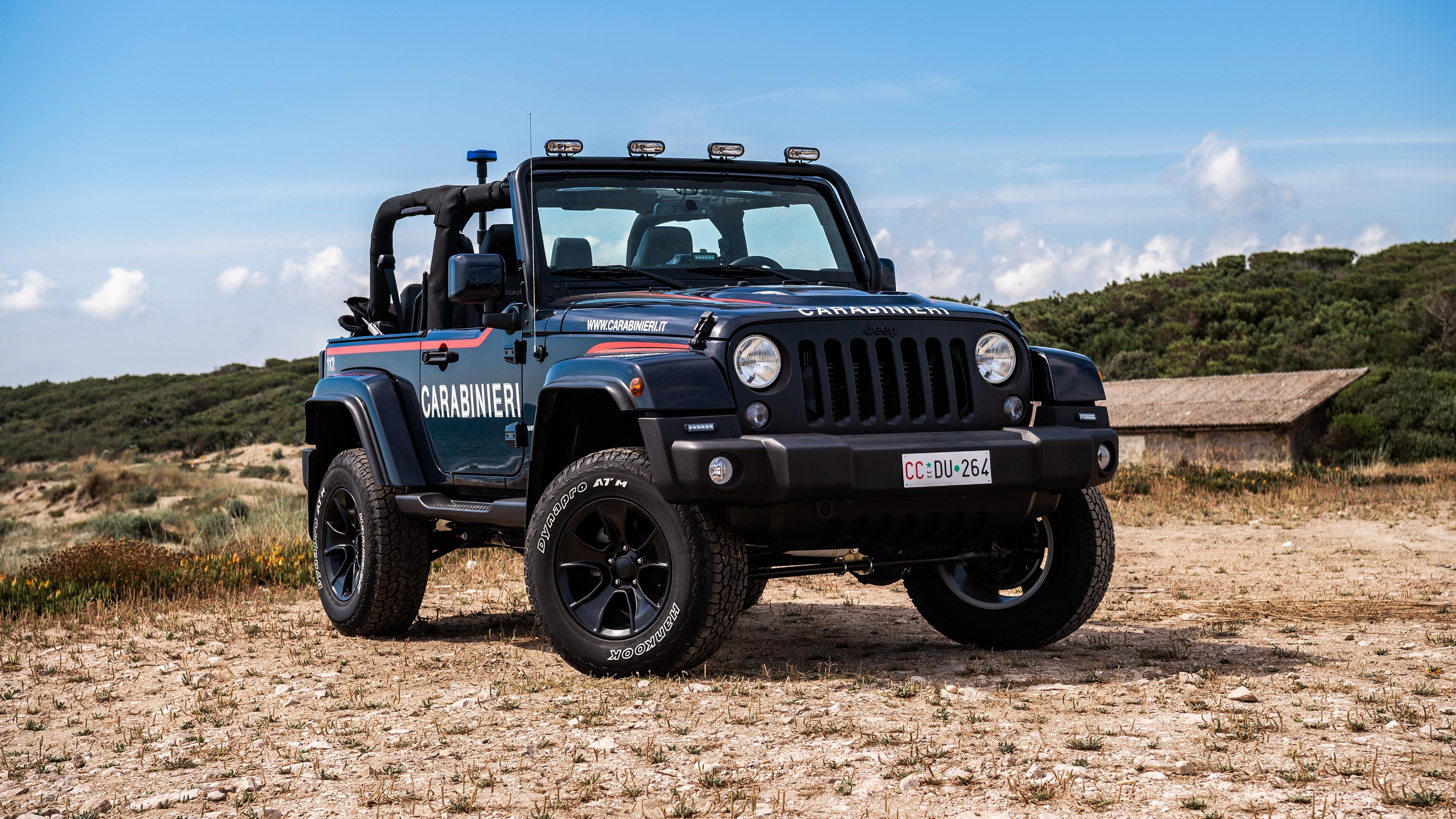 Jeep Wrangler Carabinieri 2018 4K Wallpaper. HD Car Wallpaper