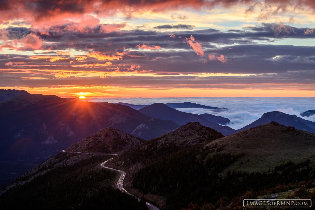 Sunrise and Sunset. Subjects. Themes. Image of Rocky Mountain