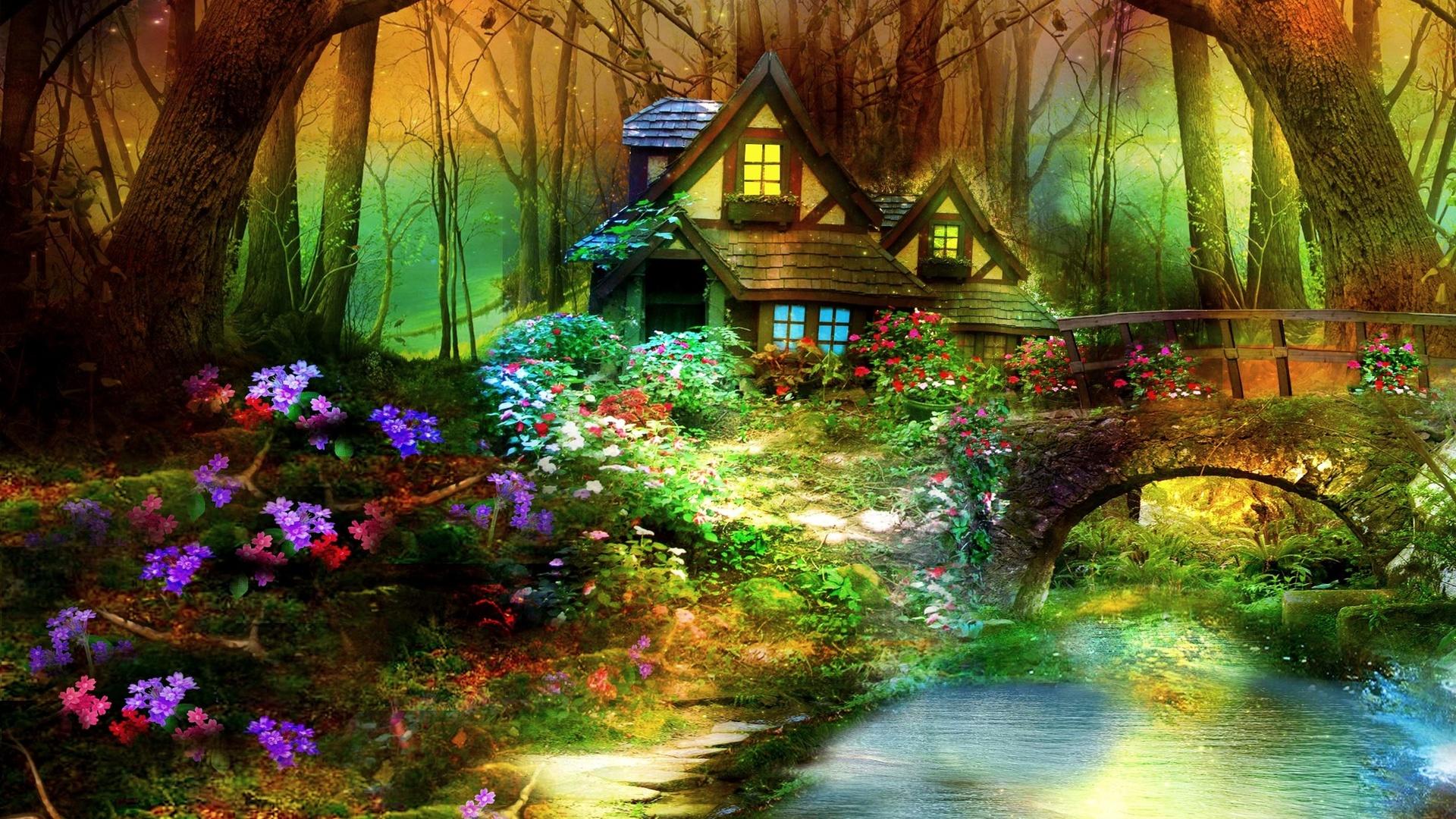 Fairy House wallpaper