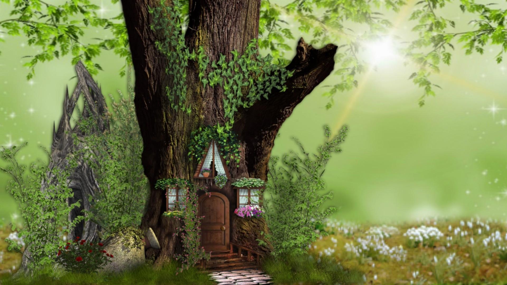 Forests: Fairy Home Nature Tree House Fantasy Forests Best