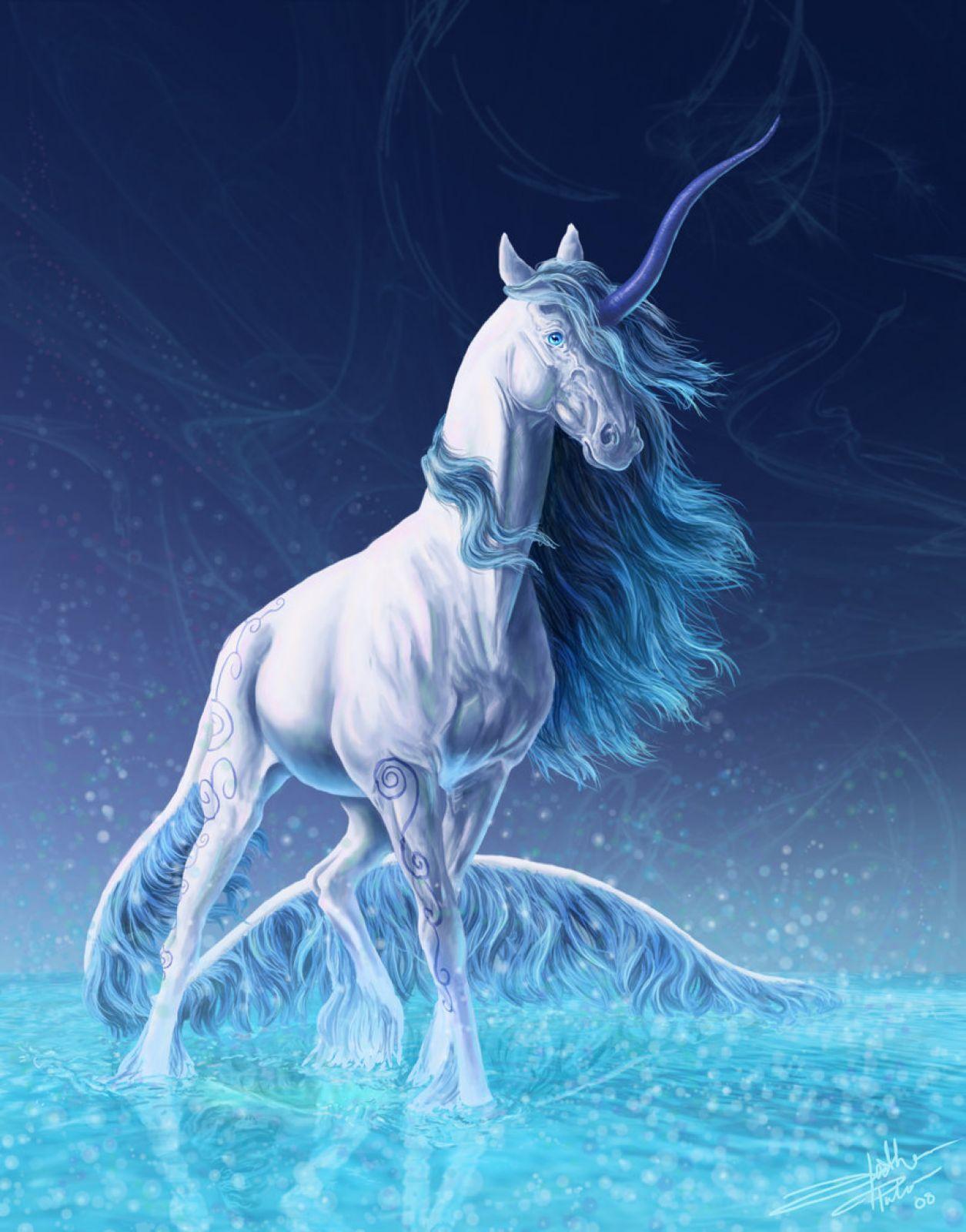 HD Unicorn Wallpaper. Blue. Unicorn picture