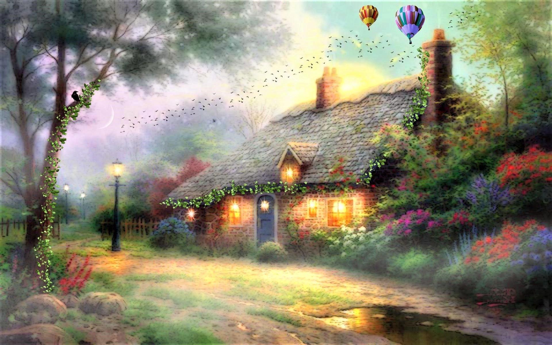 Fairy Village HD Wallpaper