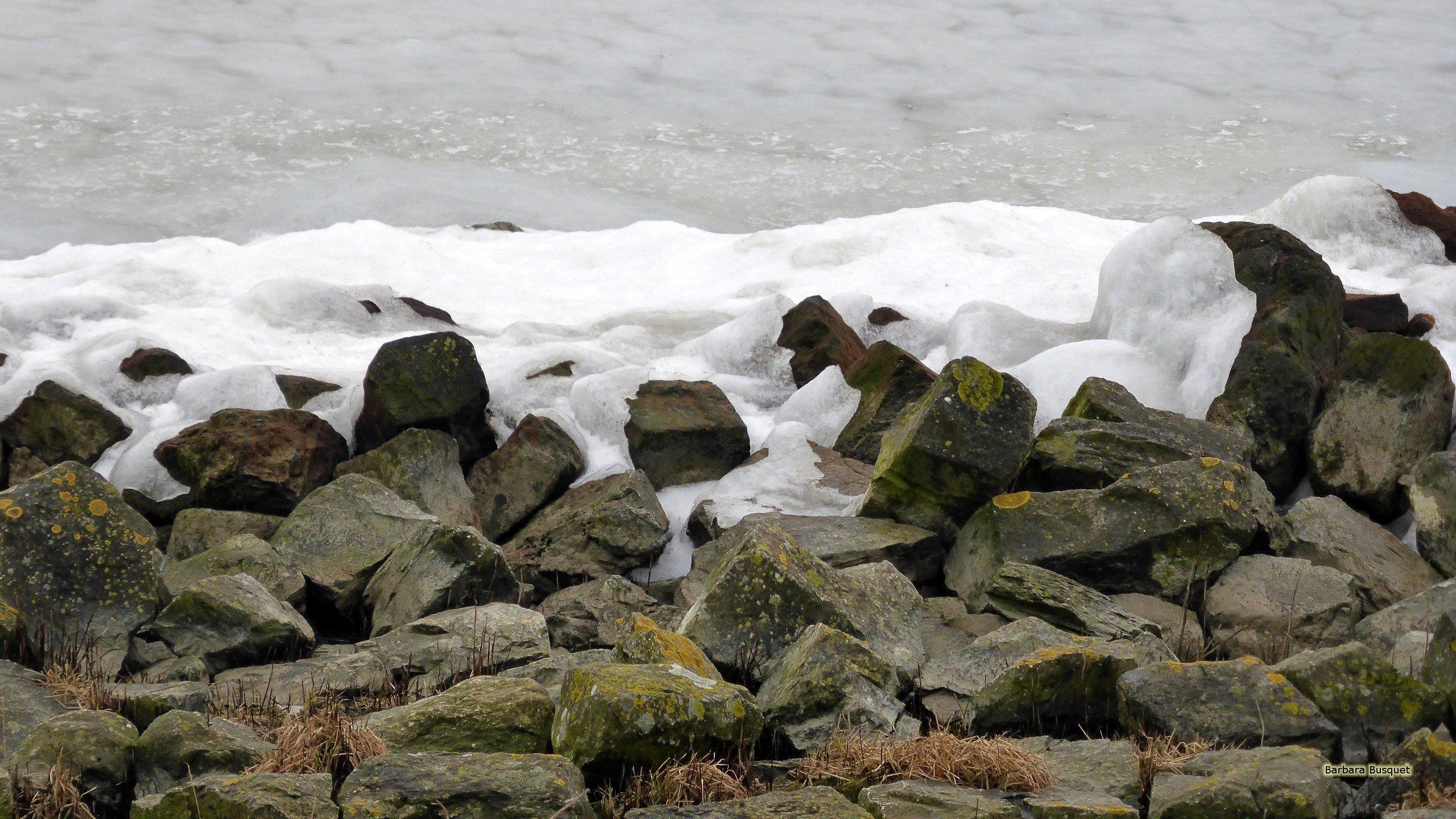 Ice shove background HD Wallpaper