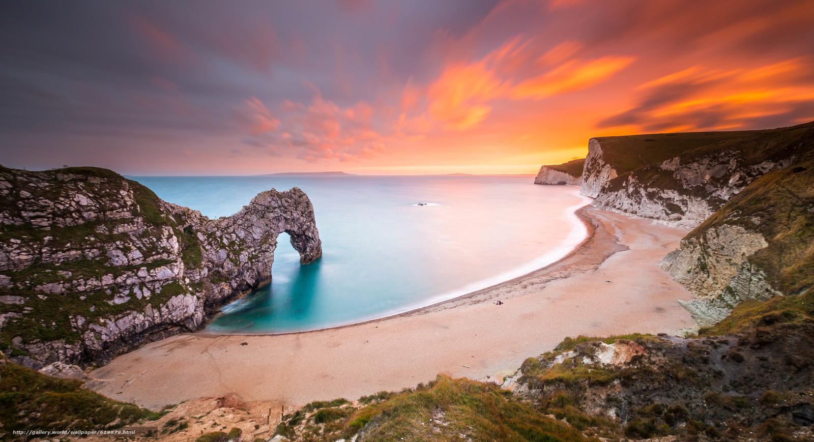 Download wallpaper durdle door, Dorset, England, Rocks free desktop