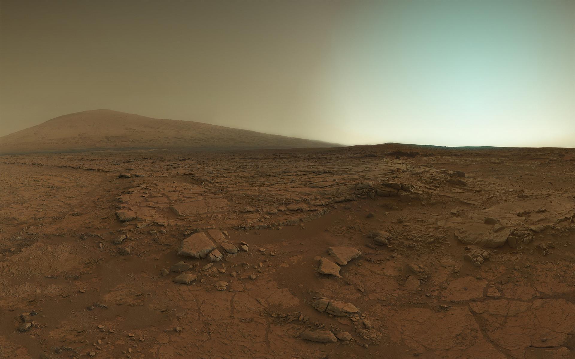 The surface of Mars, as seen by the Curiosity Rover. 1920x1200