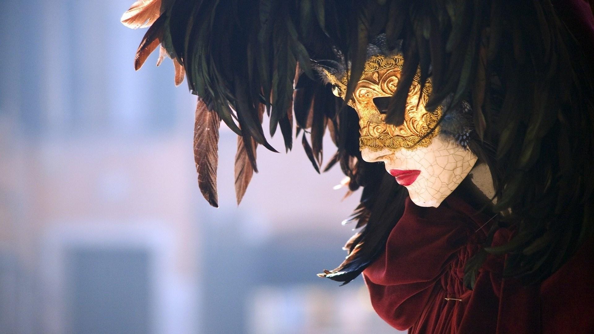 Girl Mask Mood wallpaperx1080