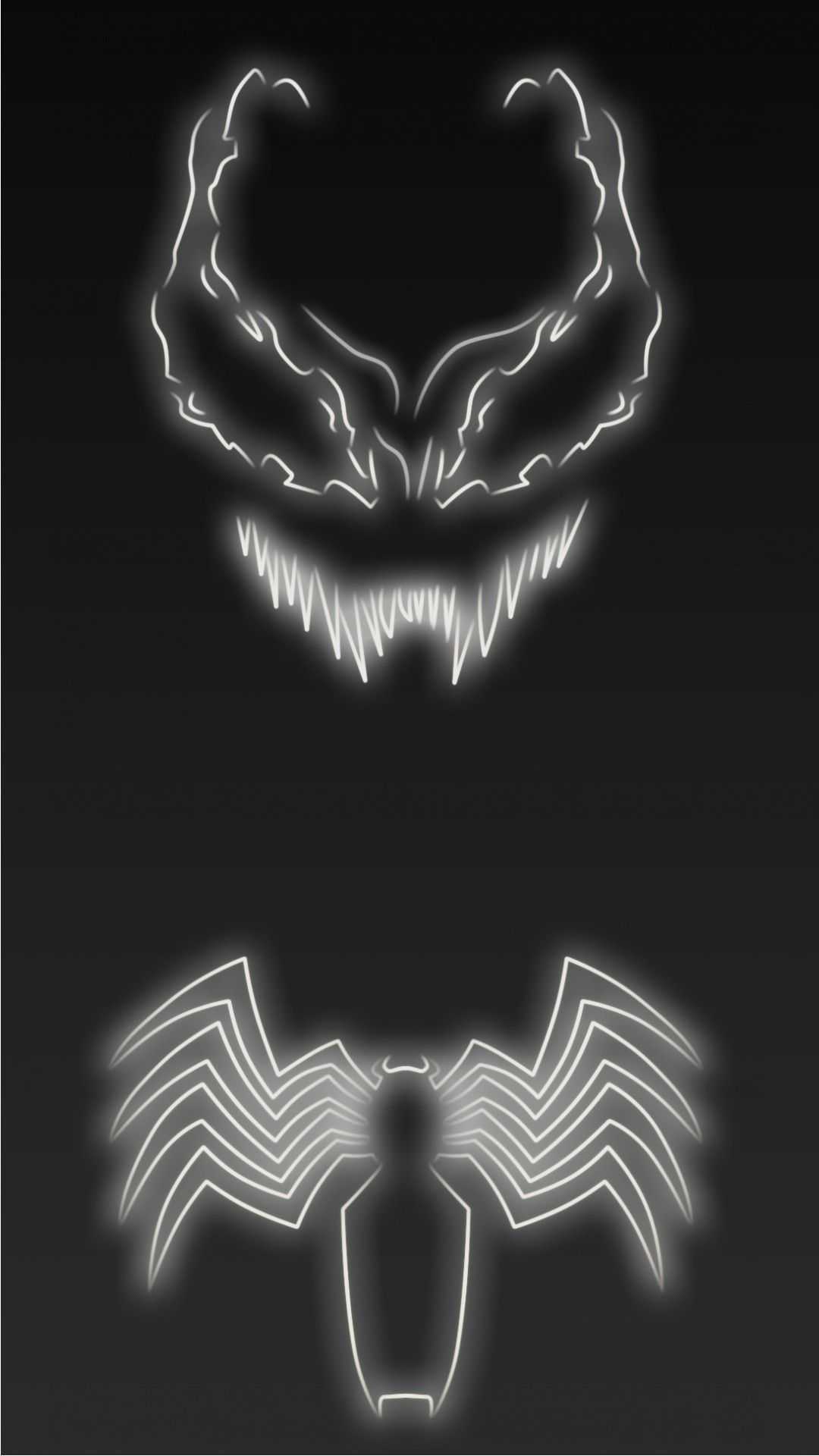 Marvel Wallpaper HD 1080p Elegant Neon Light Venom 1080 X 1920
